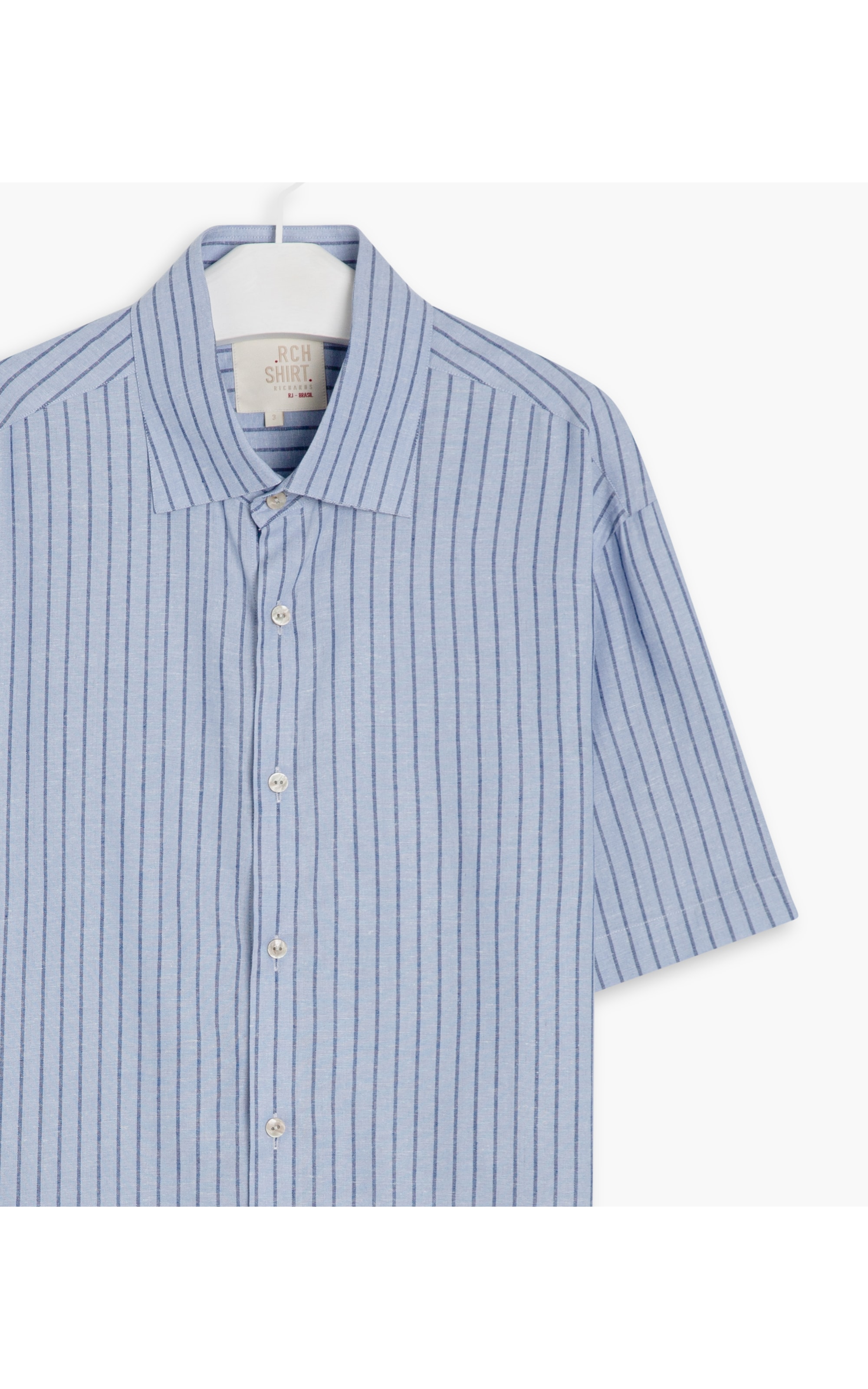 Camisa Linho  Moorea Mc Masculino Azul Claro