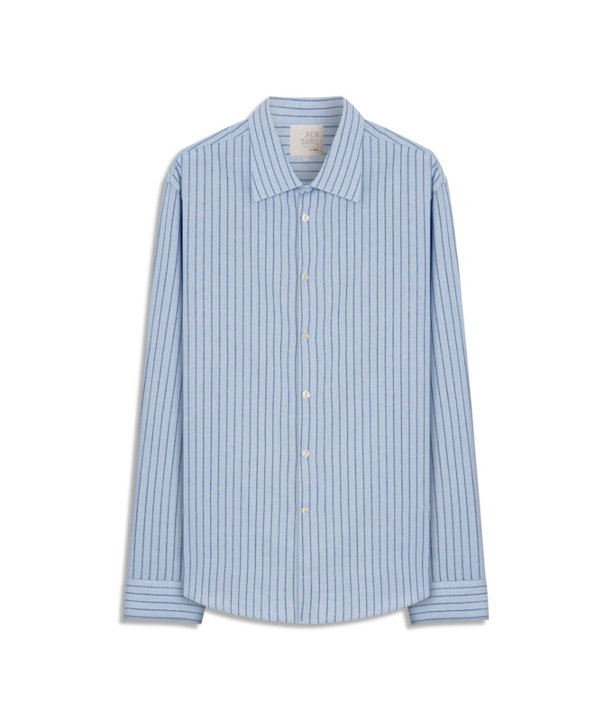 Camisa Linho  Moorea Ml Azul Claro