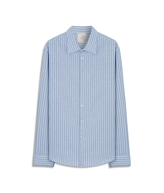 Camisa Linho  Moorea Ml Azul Claro