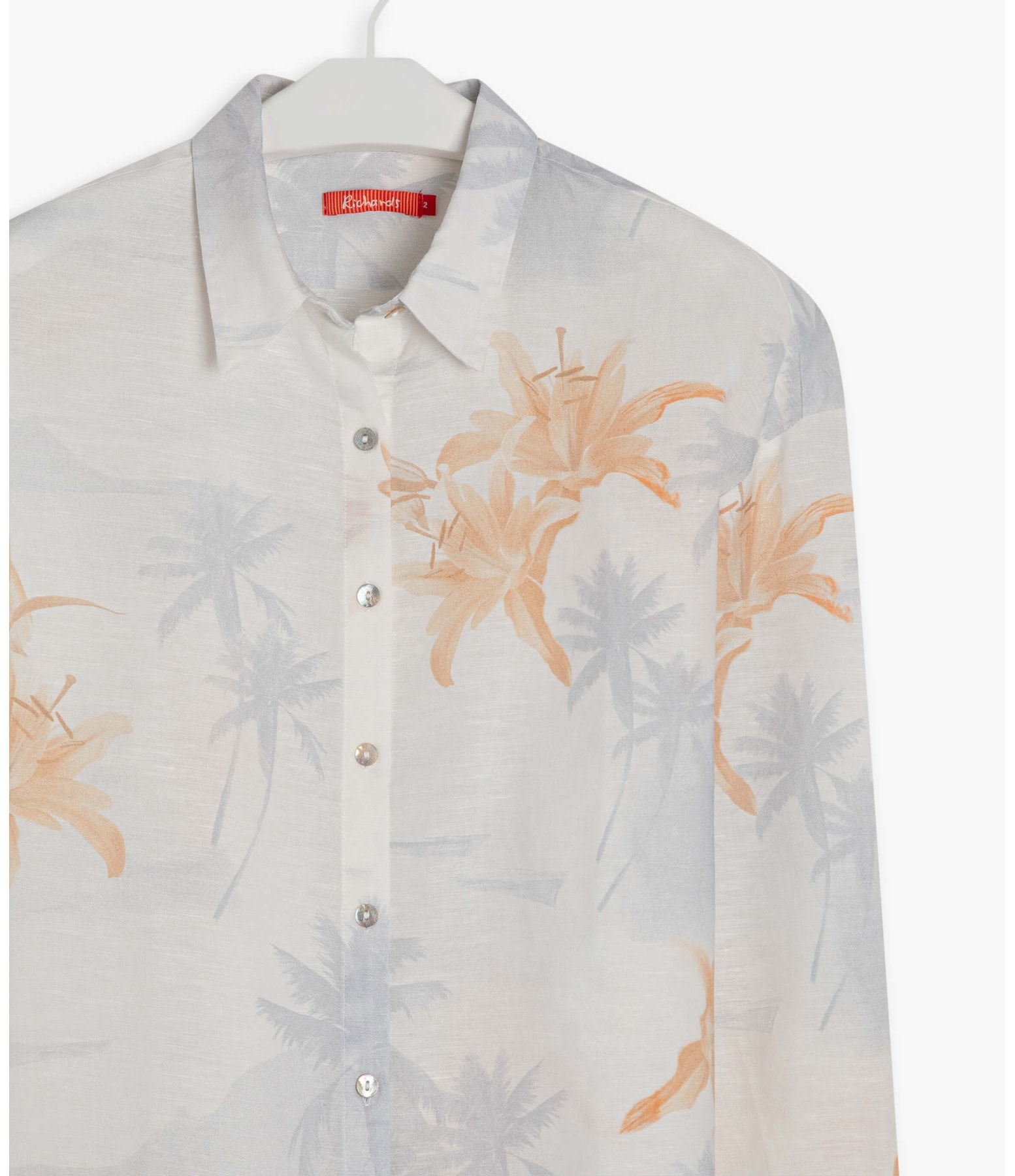 Camisa Linho  Napier Ilha Azul Bic