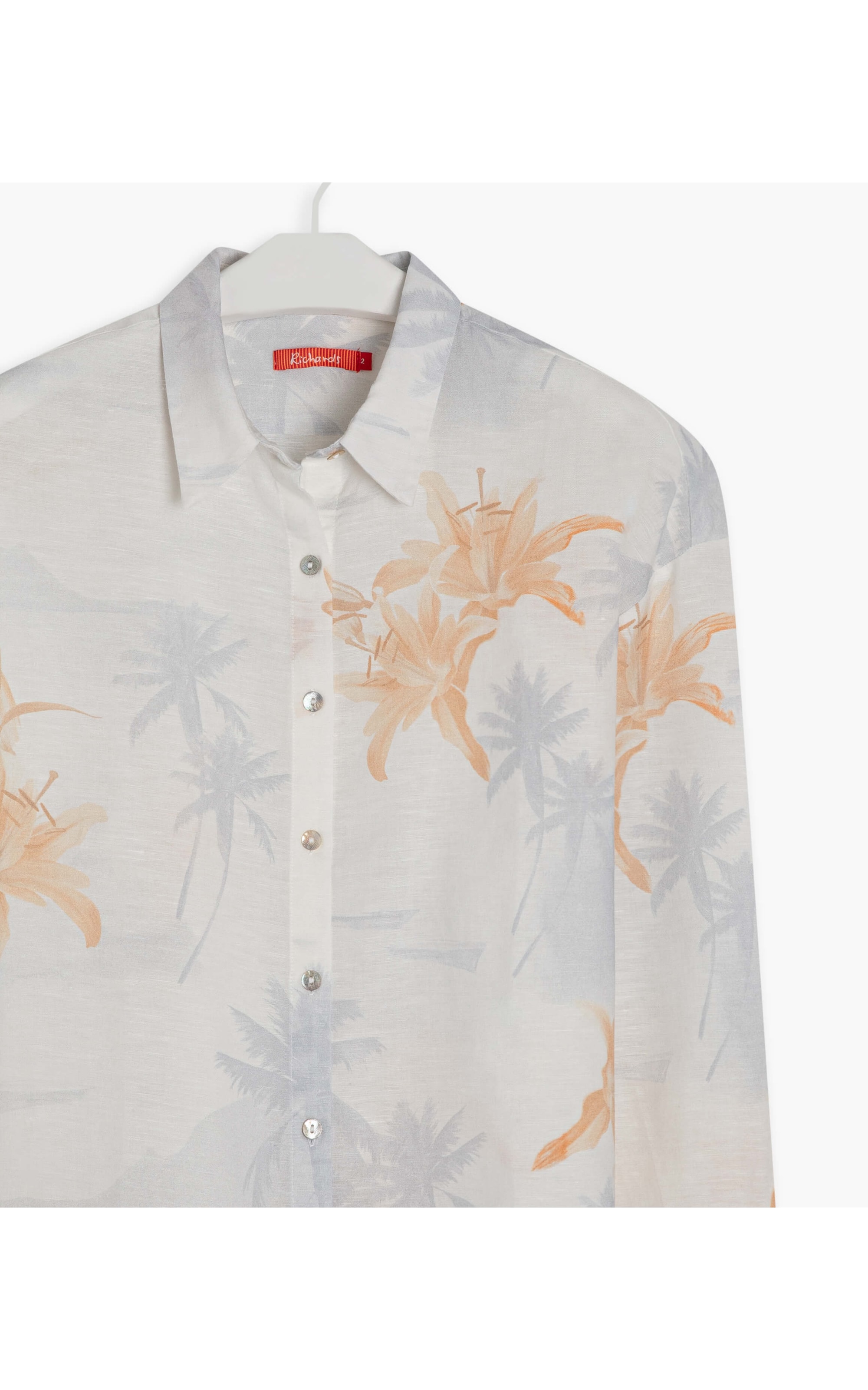 Camisa Linho  Napier Ilha Azul Bic