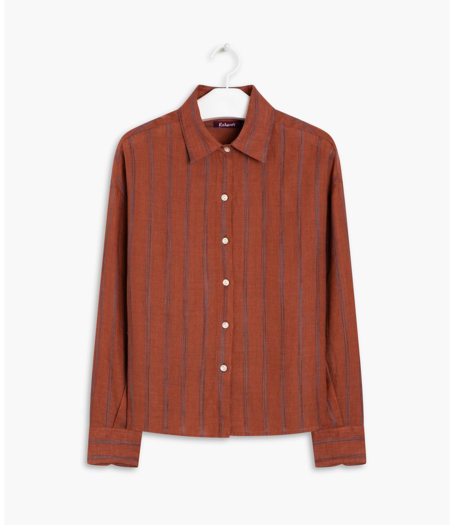 Camisa Linho  Napier Vinho