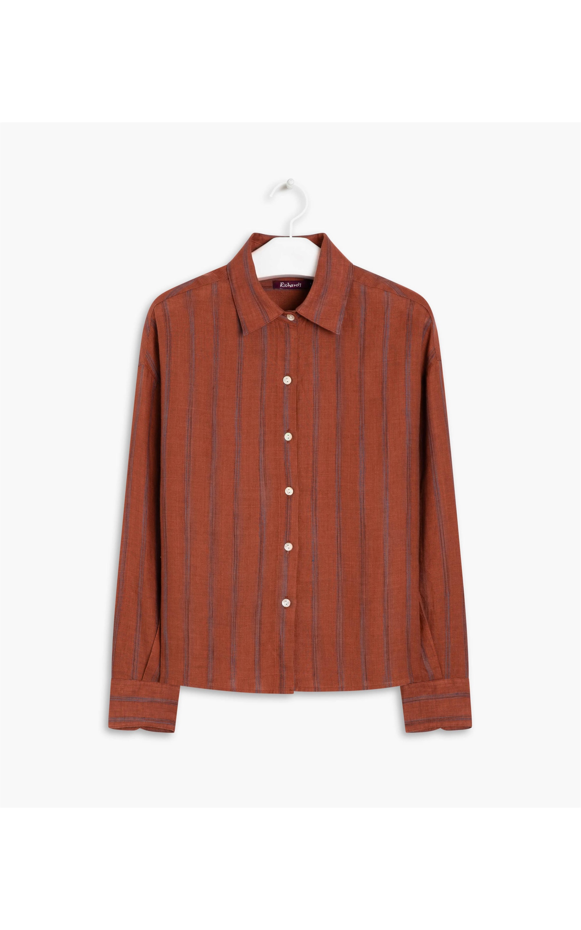 Camisa Linho  Napier Vinho