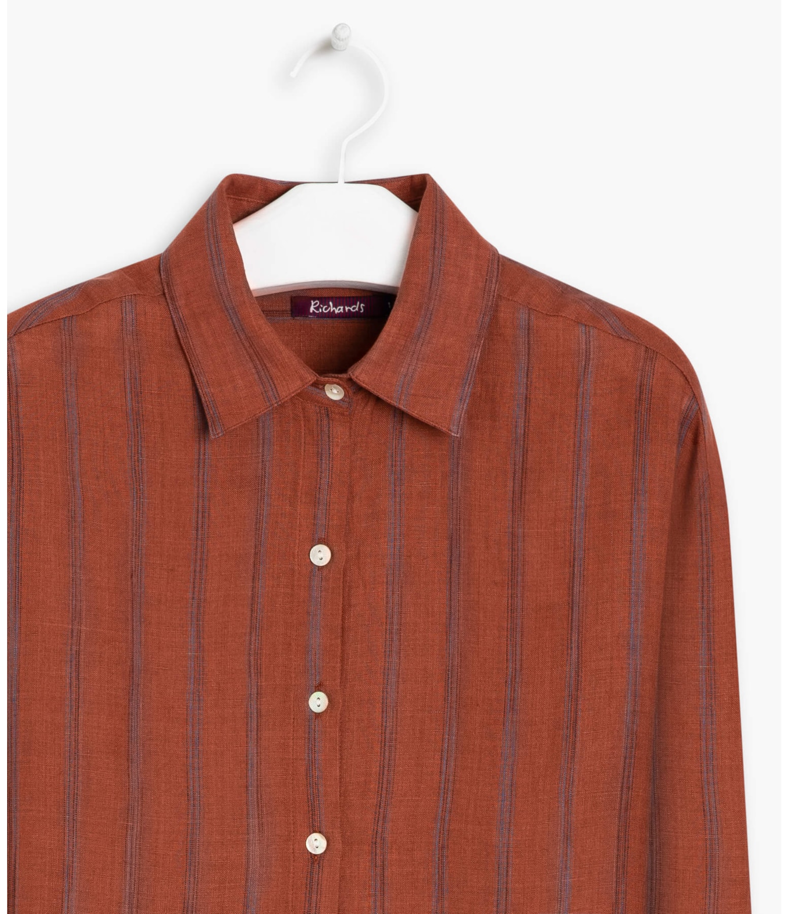 Camisa Linho  Napier Vinho