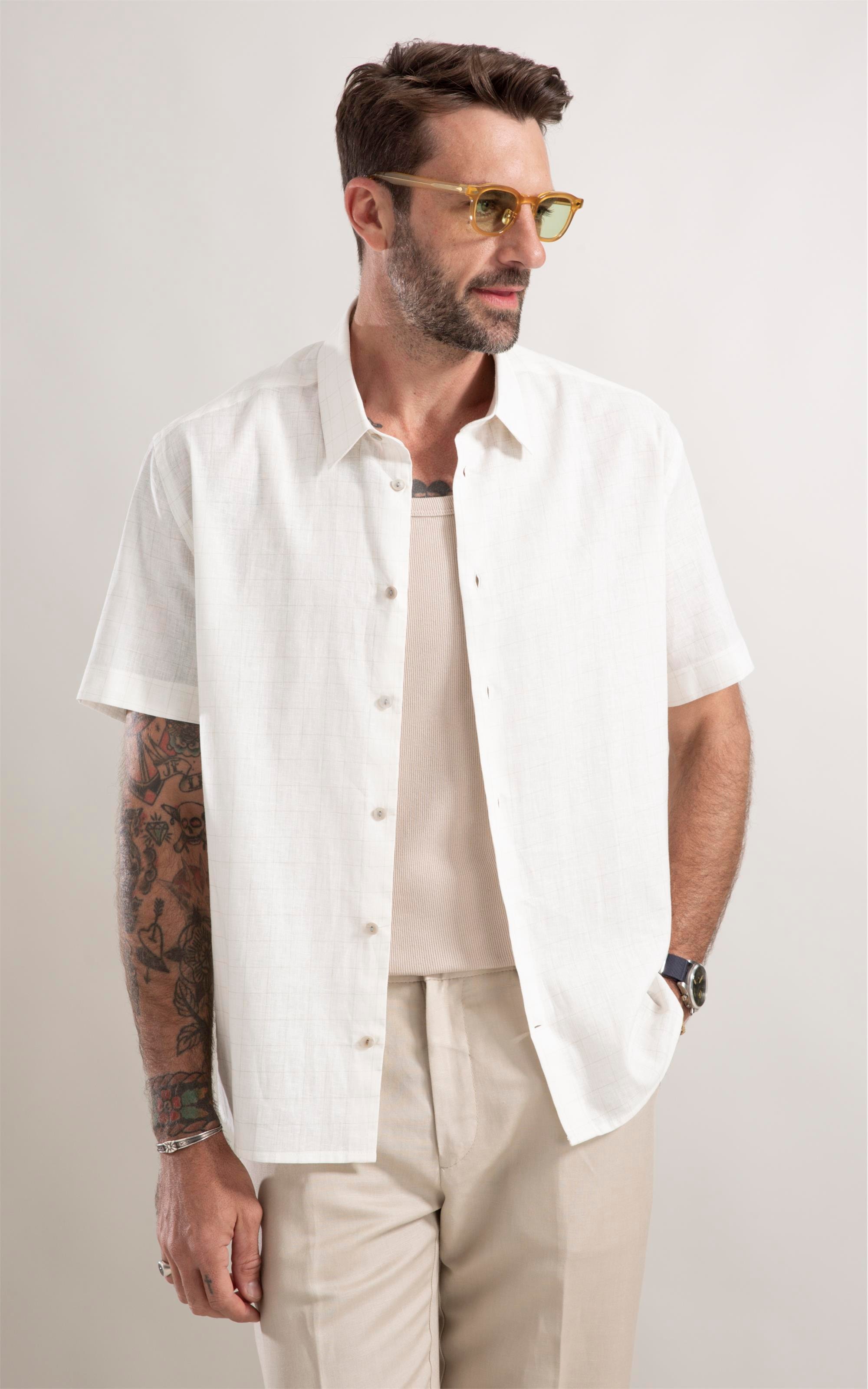 Camisa Linho Natural