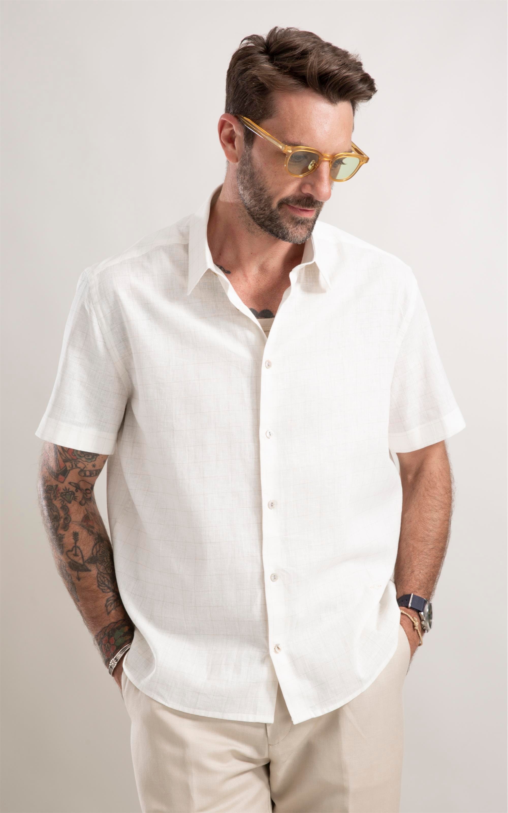 Camisa Linho Natural