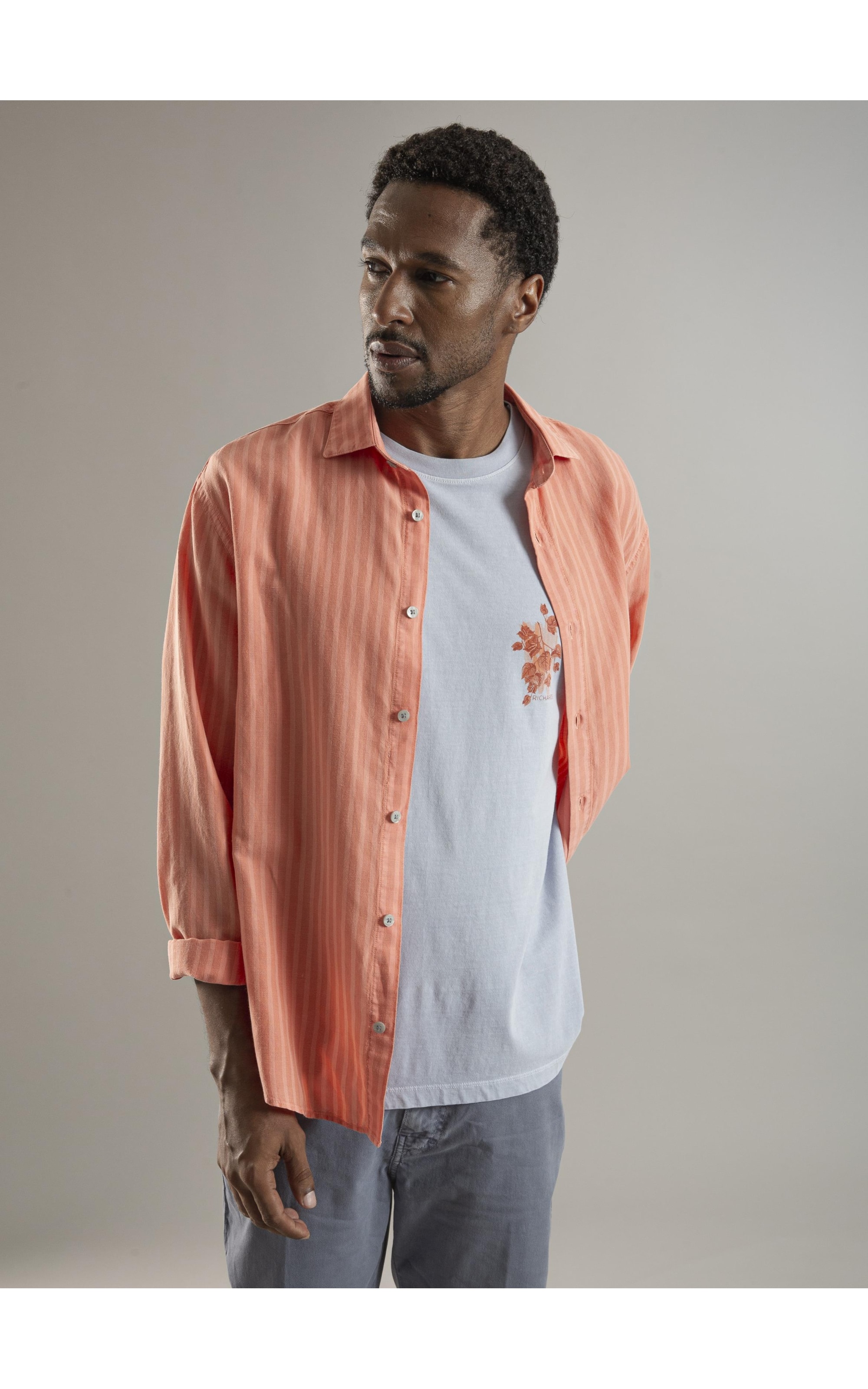 Camisa Linho  Nestor Salmao