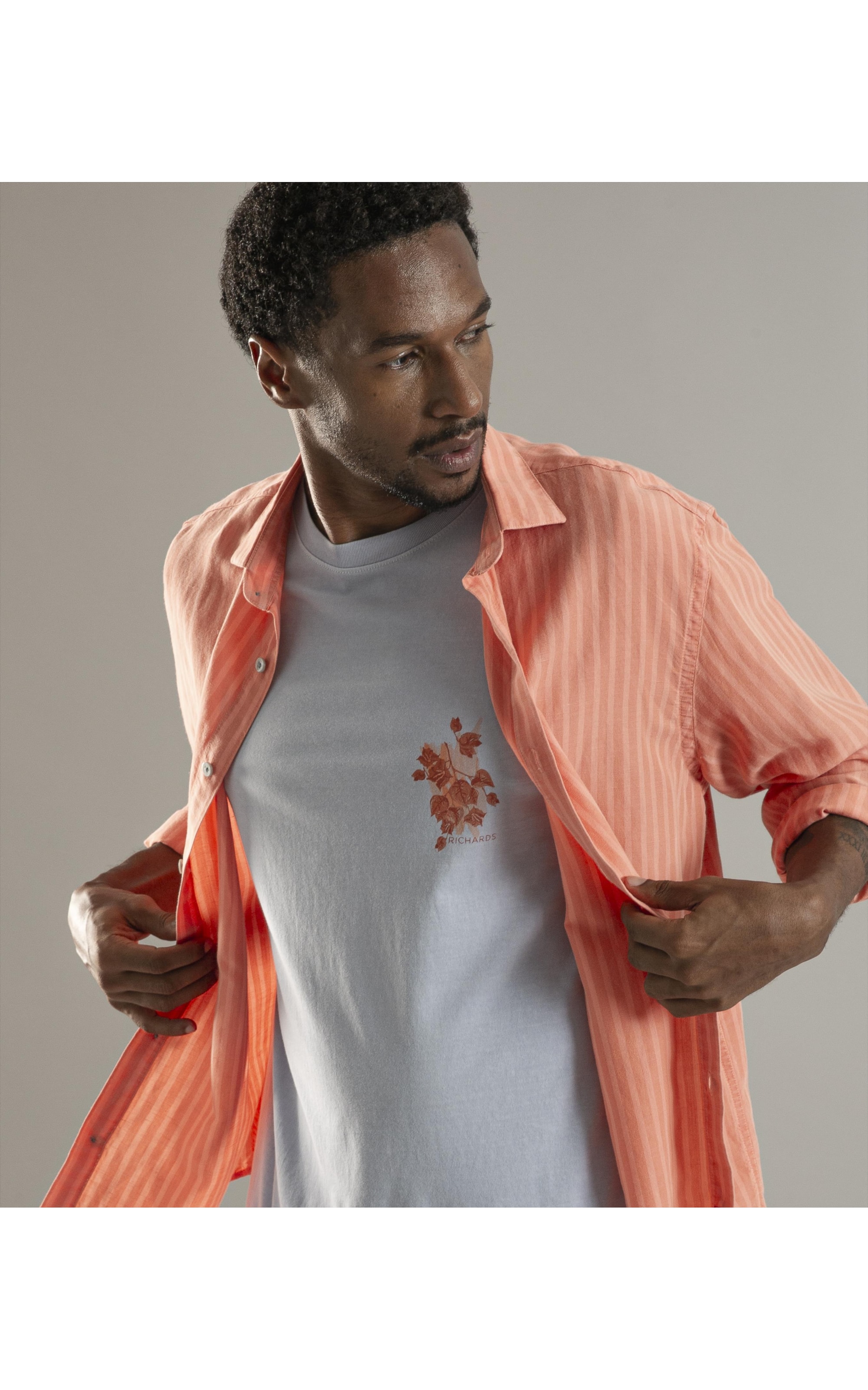Camisa Linho  Nestor Salmao