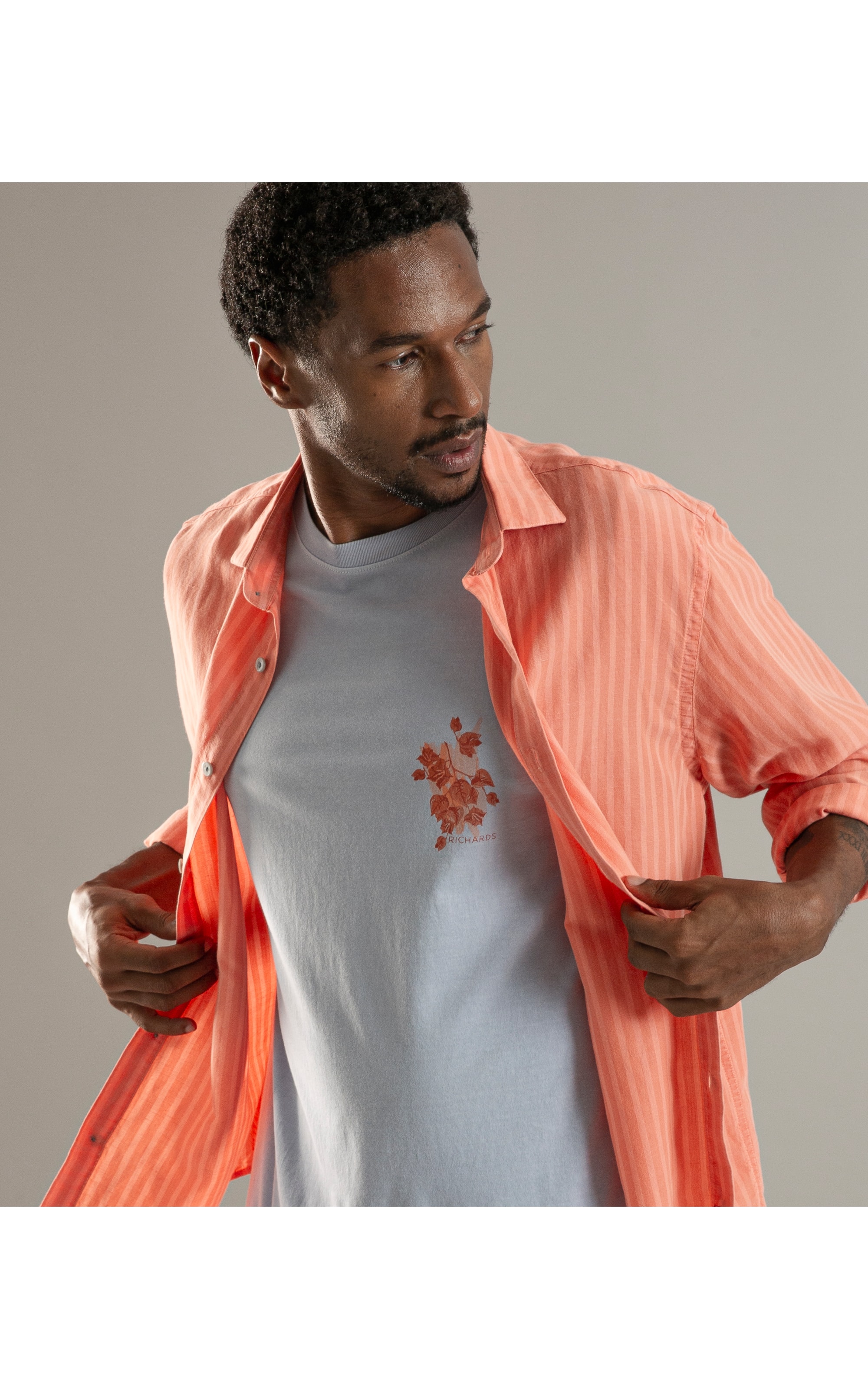 Camisa Linho  Nestor Salmao