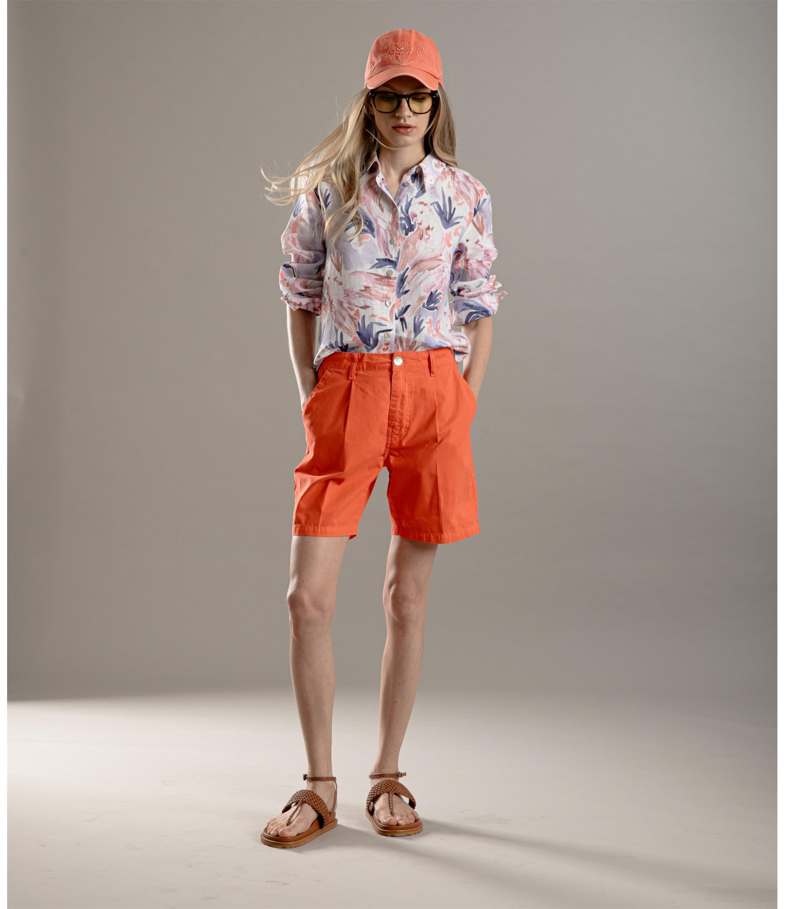 Camisa Linho  Nina Araras Lilas