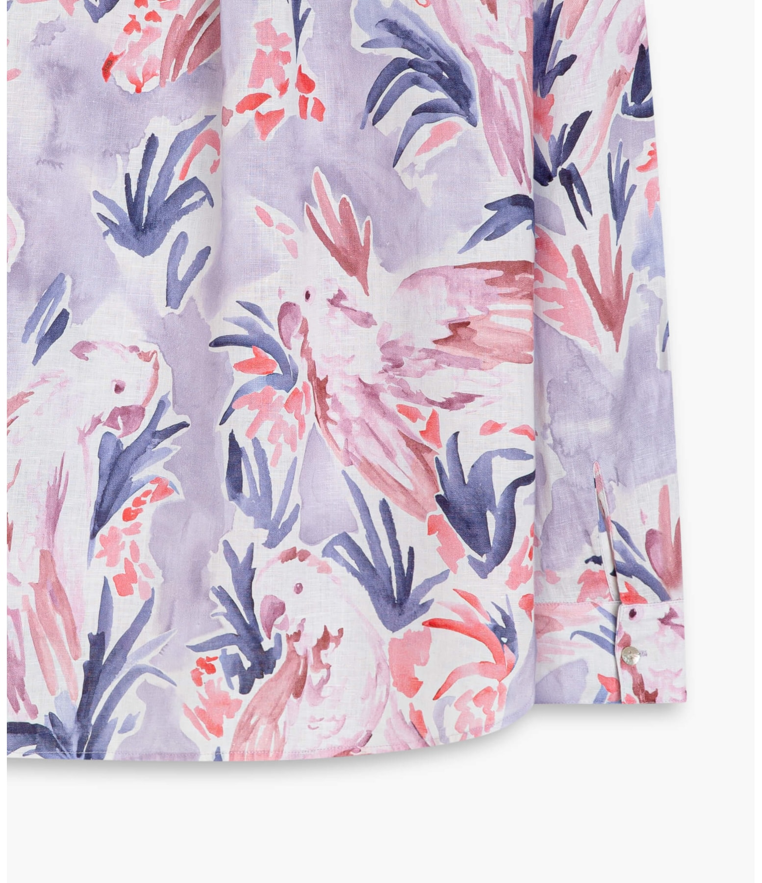 Camisa Linho  Nina Araras Lilas