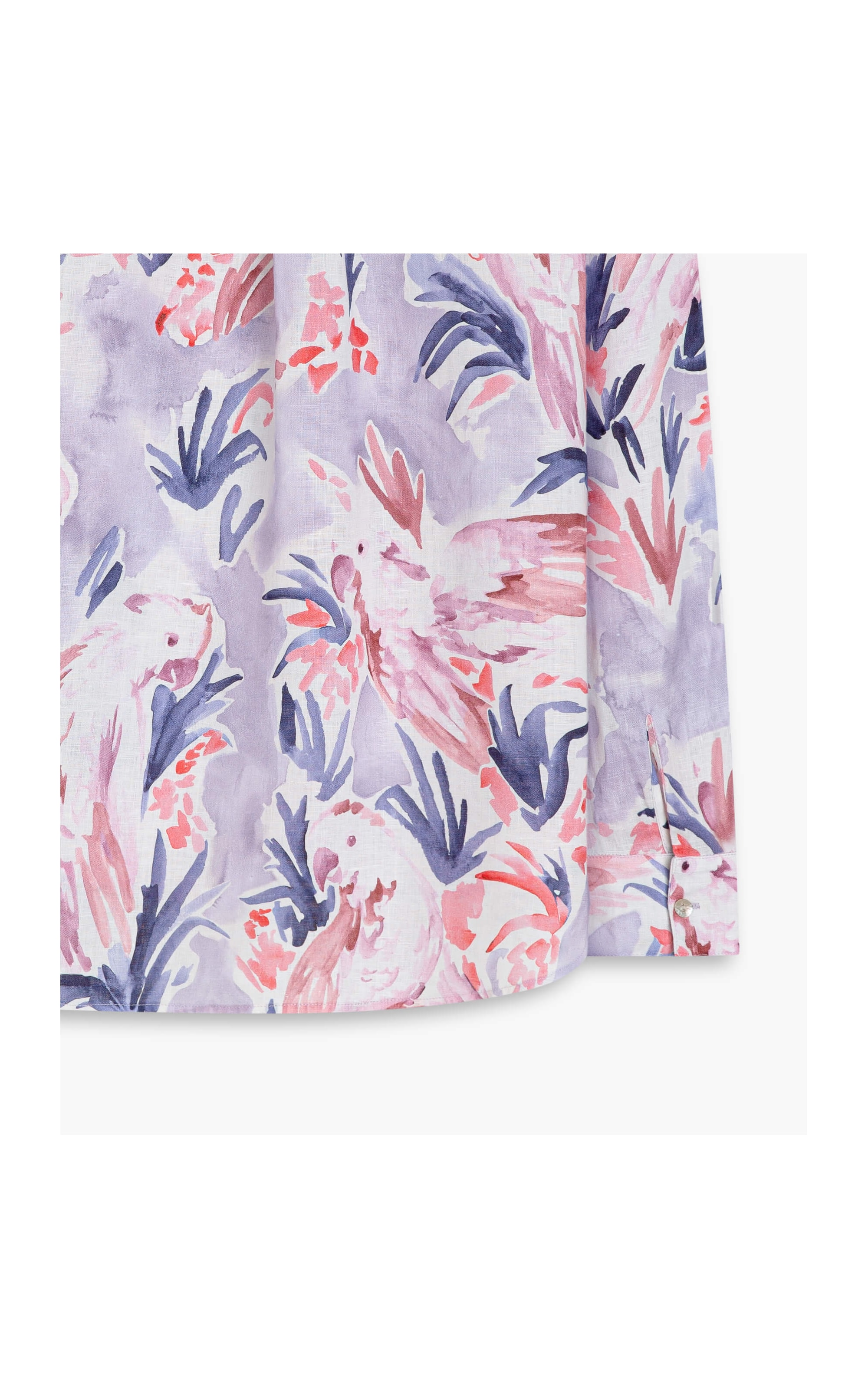 Camisa Linho  Nina Araras Lilas