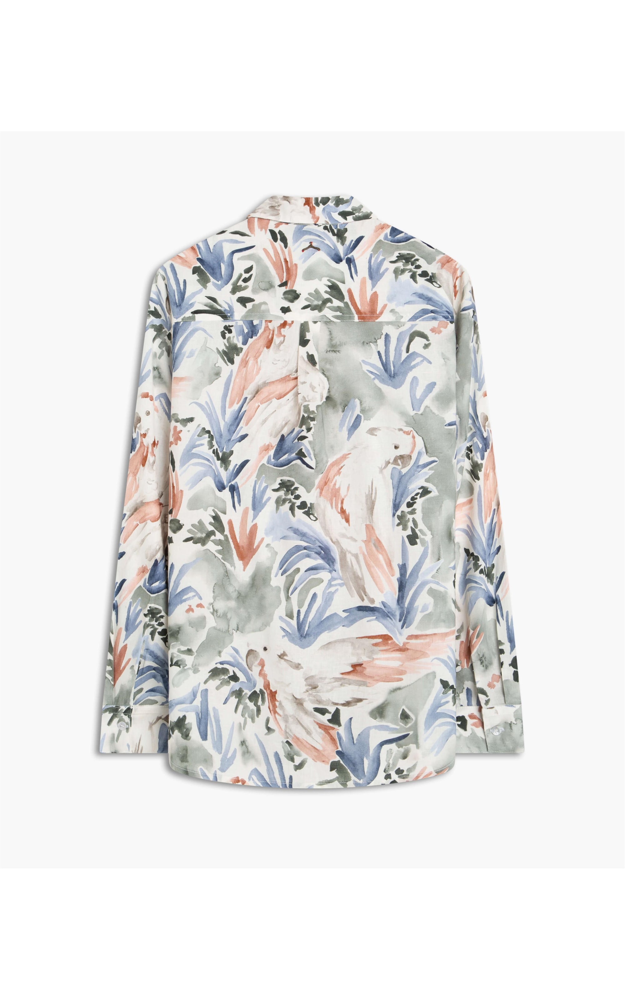 Camisa Linho  Nina Araras Verde Army