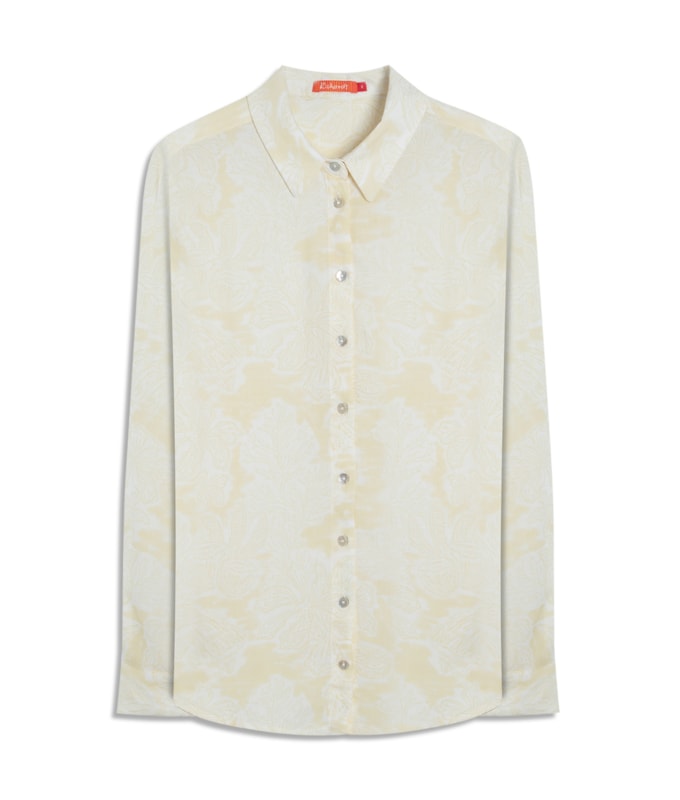 Camisa Linho  Nina Beach Amarelo