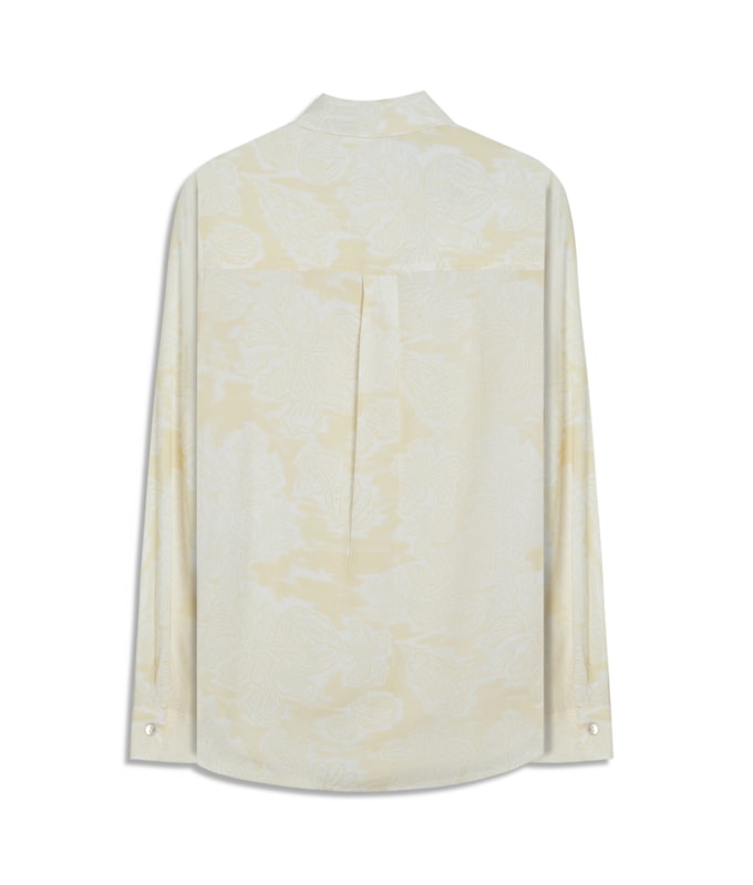 Camisa Linho  Nina Beach Amarelo