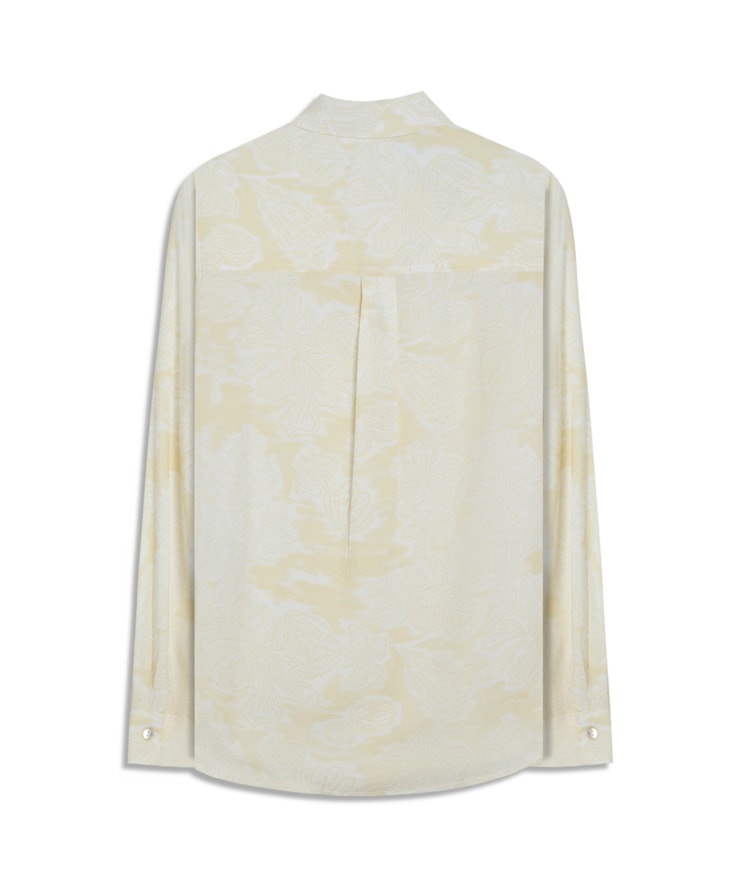 Camisa Linho  Nina Beach Amarelo