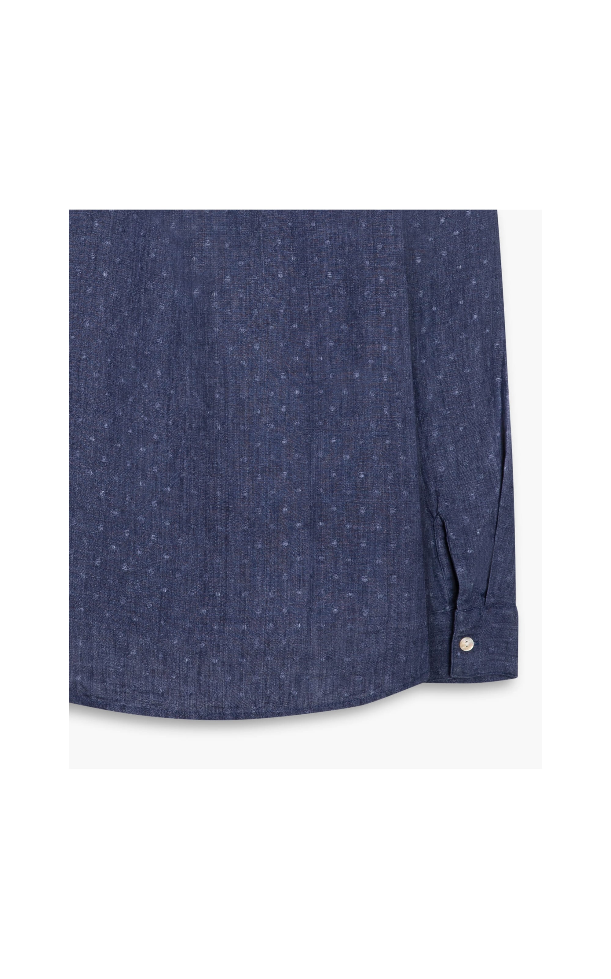 Camisa Linho  Nina Poá Azul Bic