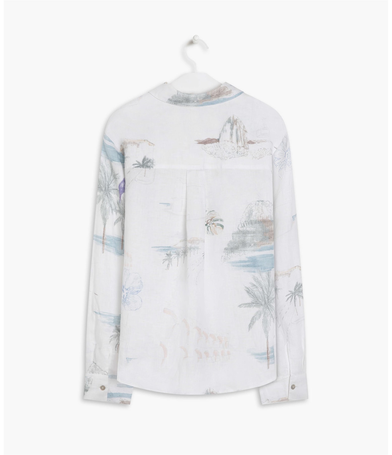 Camisa Linho  Nina Spot Branco