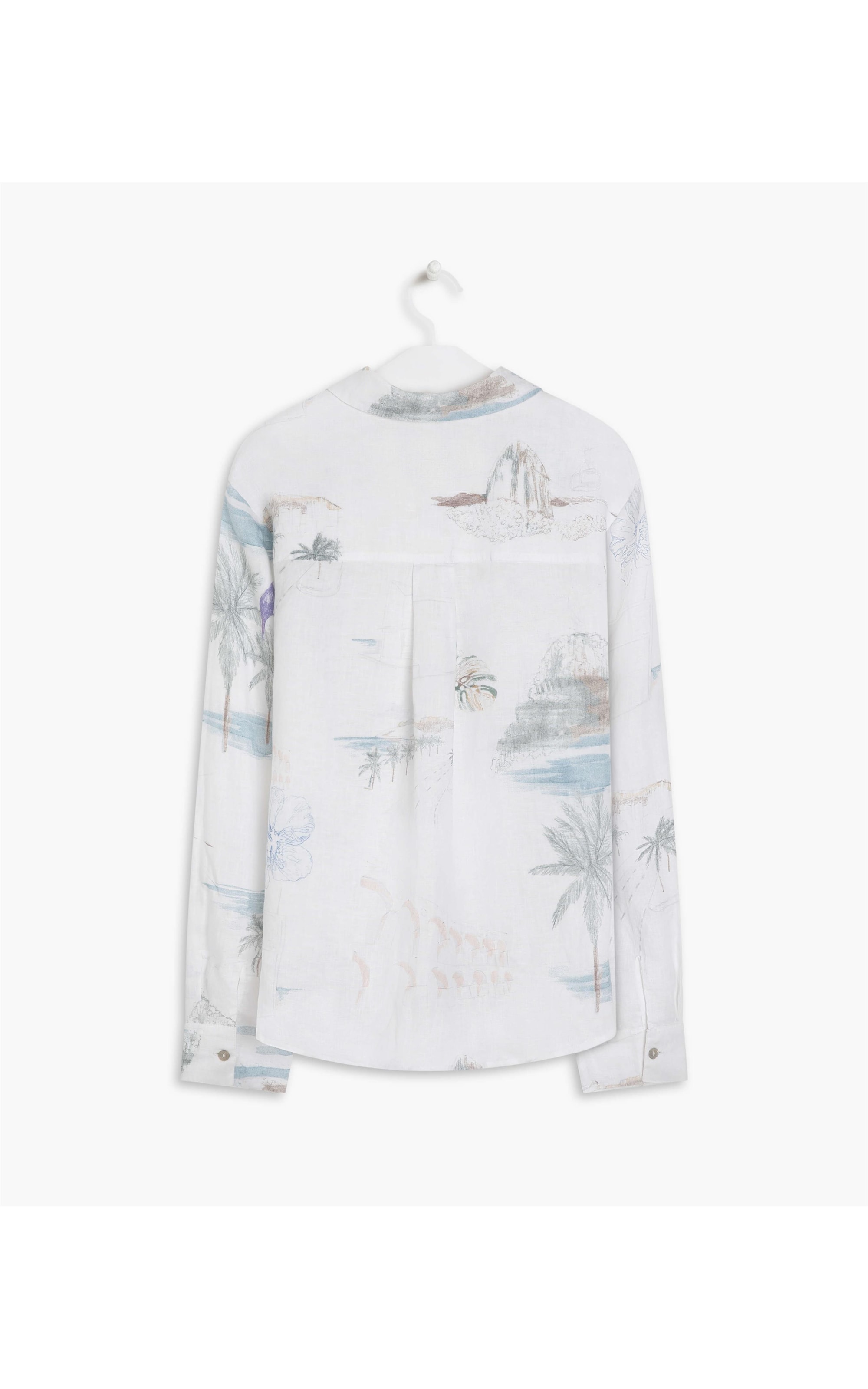 Camisa Linho  Nina Spot Branco