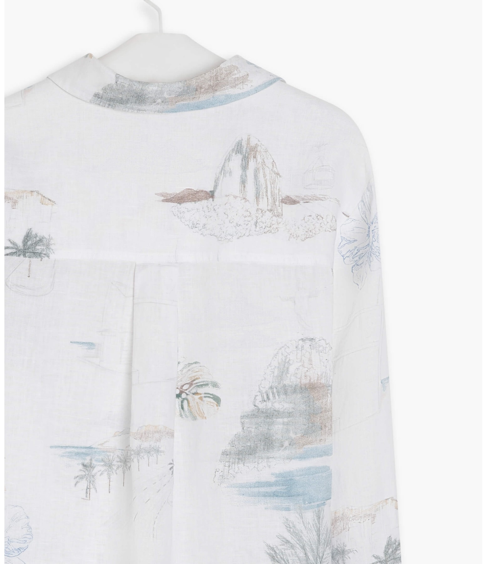 Camisa Linho  Nina Spot Branco
