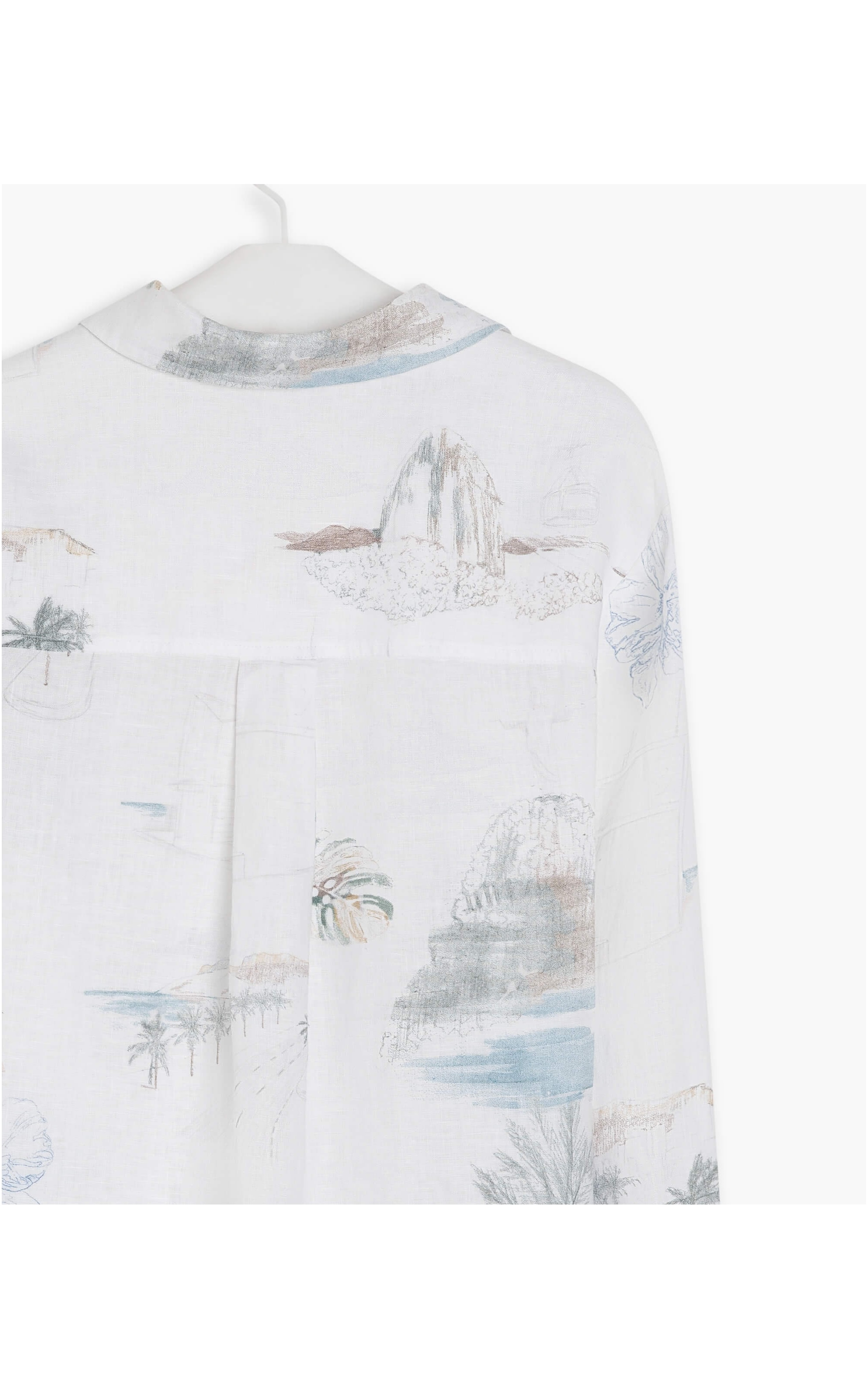 Camisa Linho  Nina Spot Branco