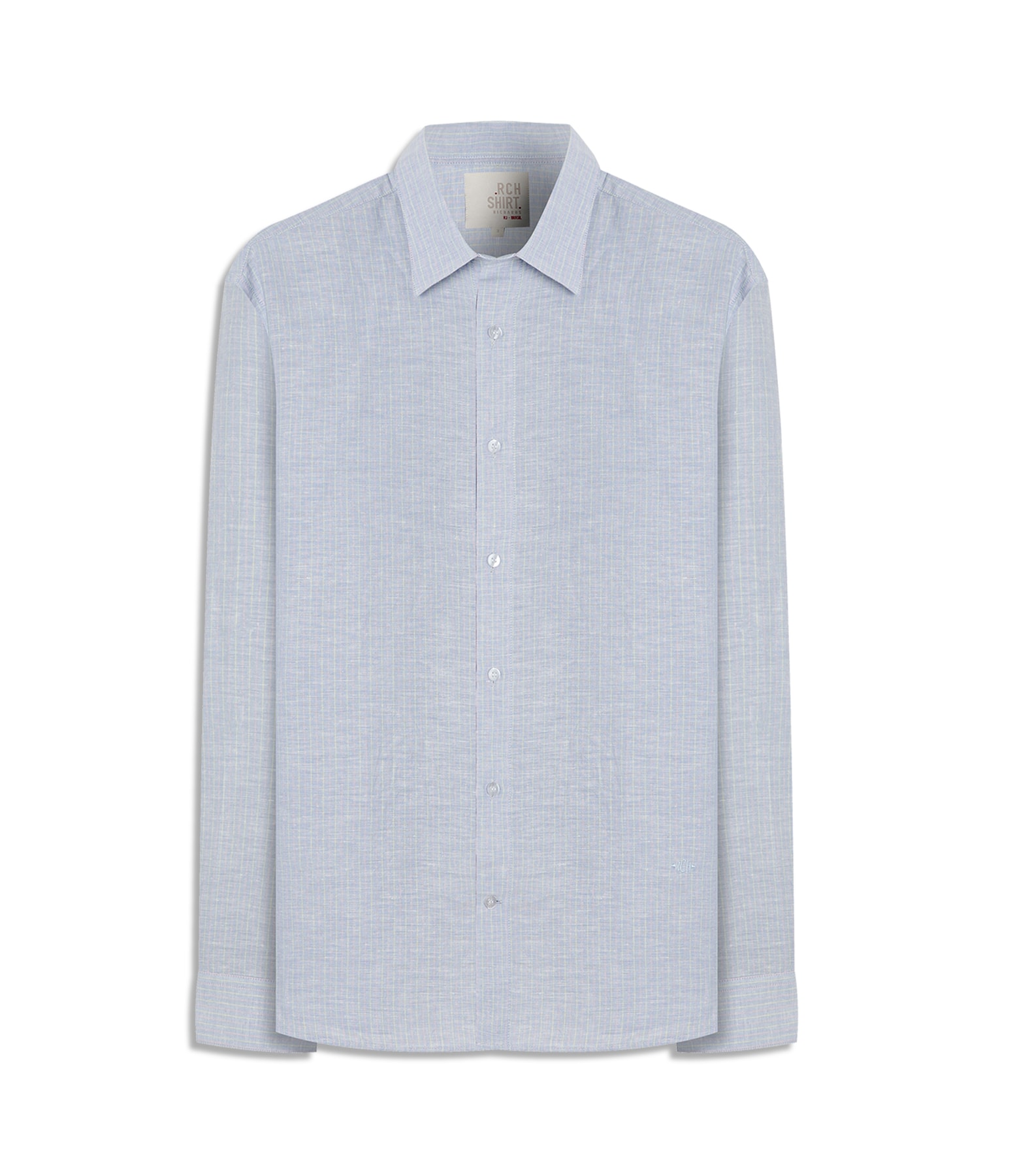 Camisa Linho  Oasis Ml Azul Claro