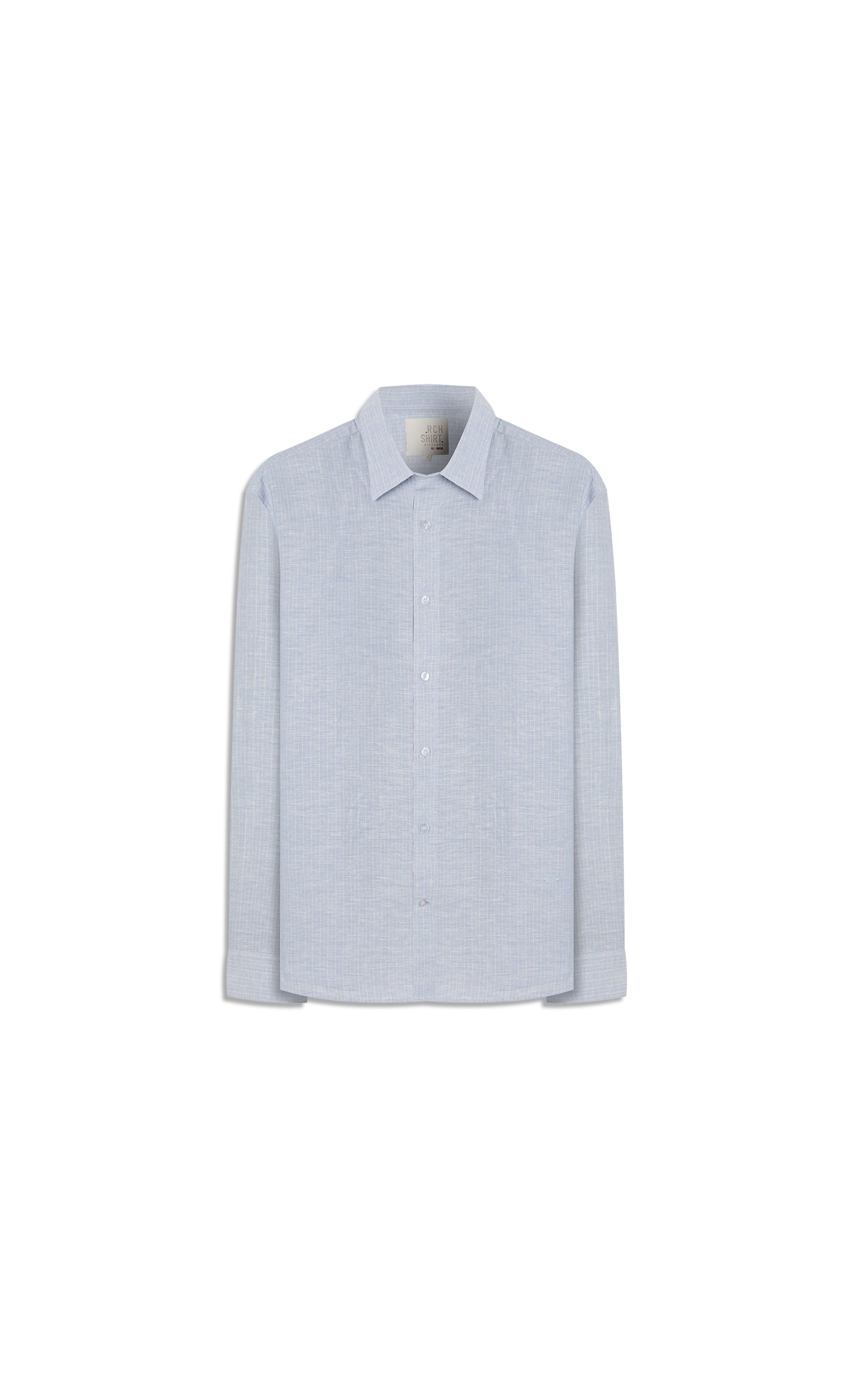 Camisa Linho  Oasis Ml Azul Claro