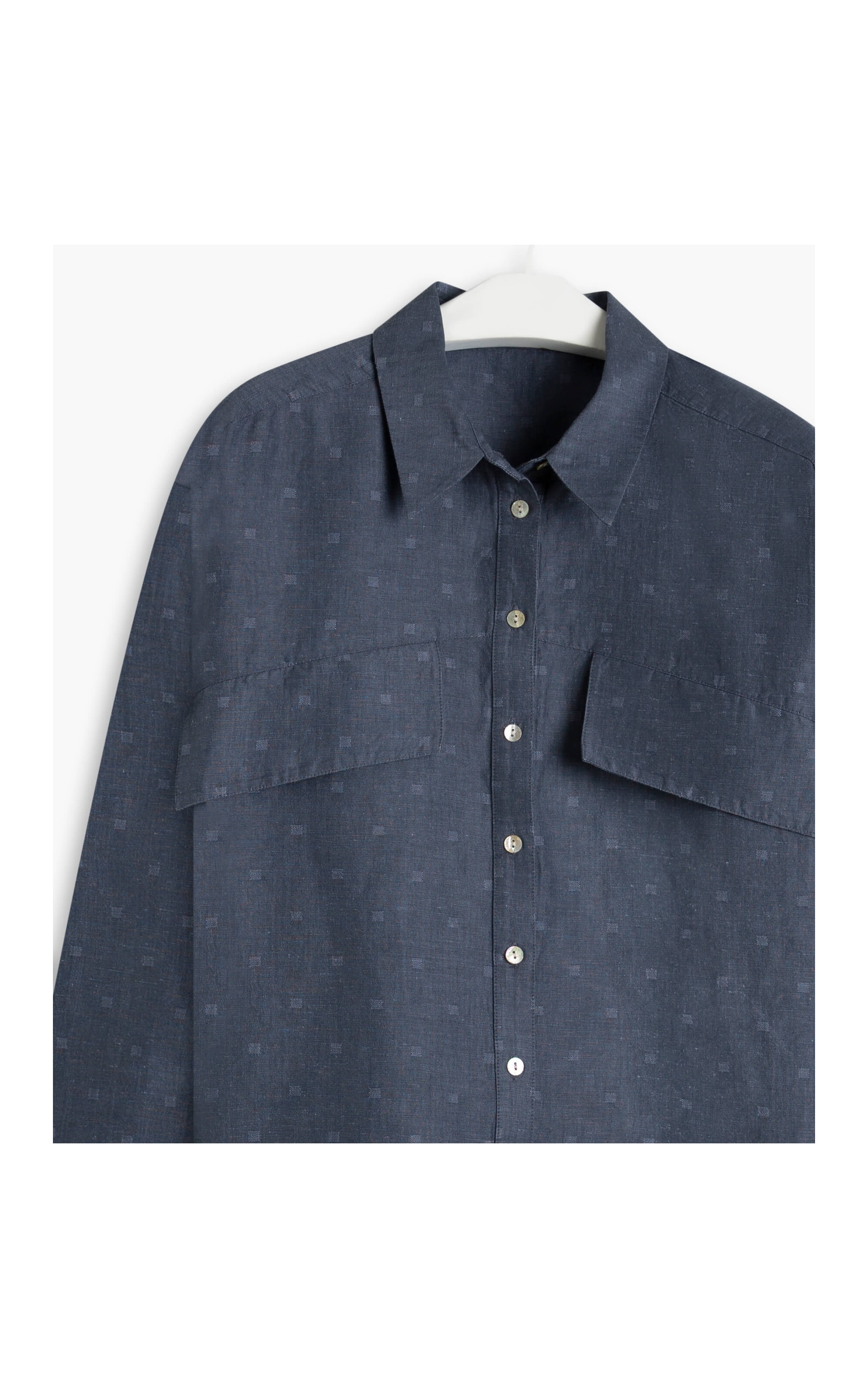 Camisa Linho  Odara Azul Bic