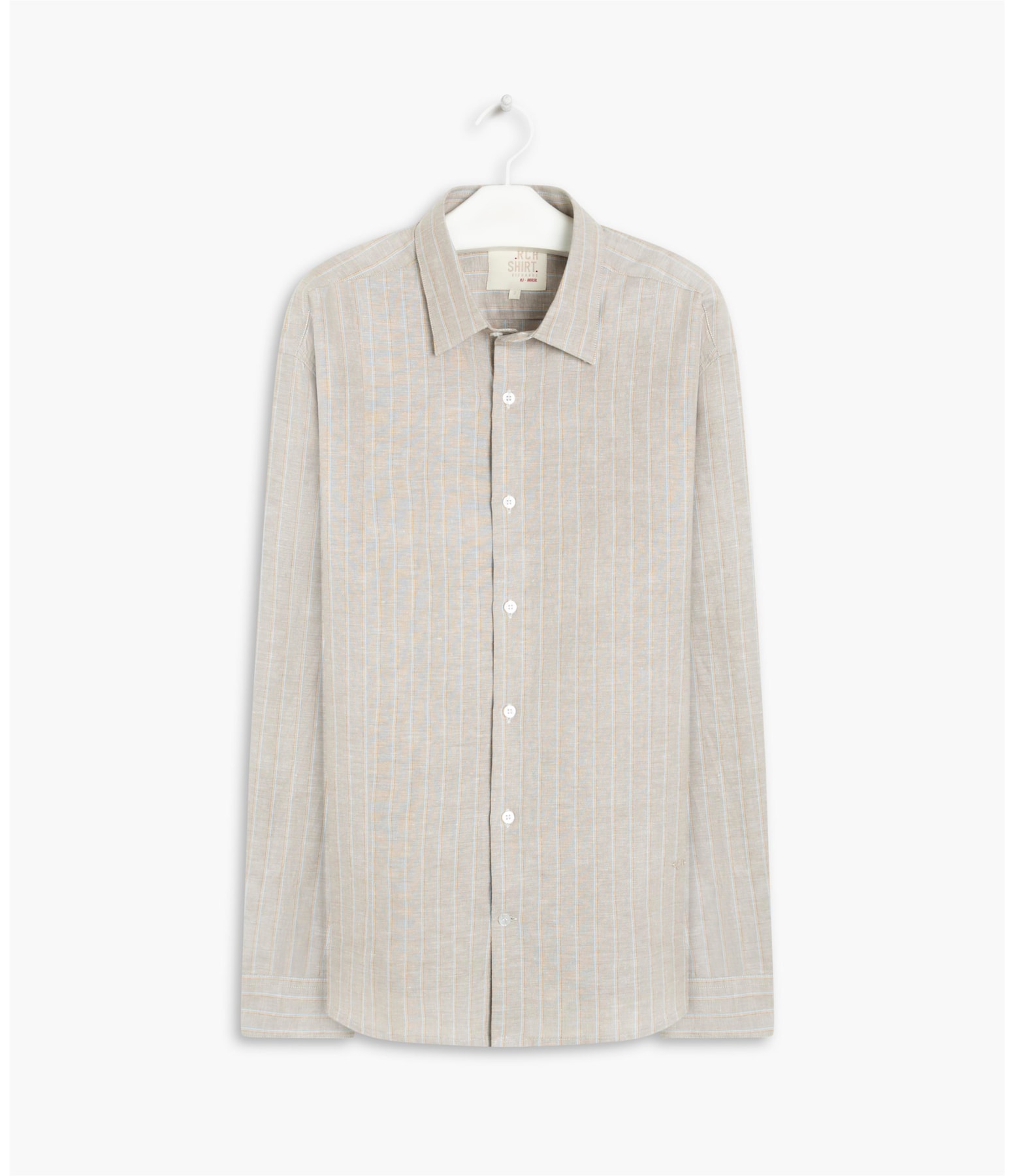 Camisa Linho  Olympic Ml Tabaco