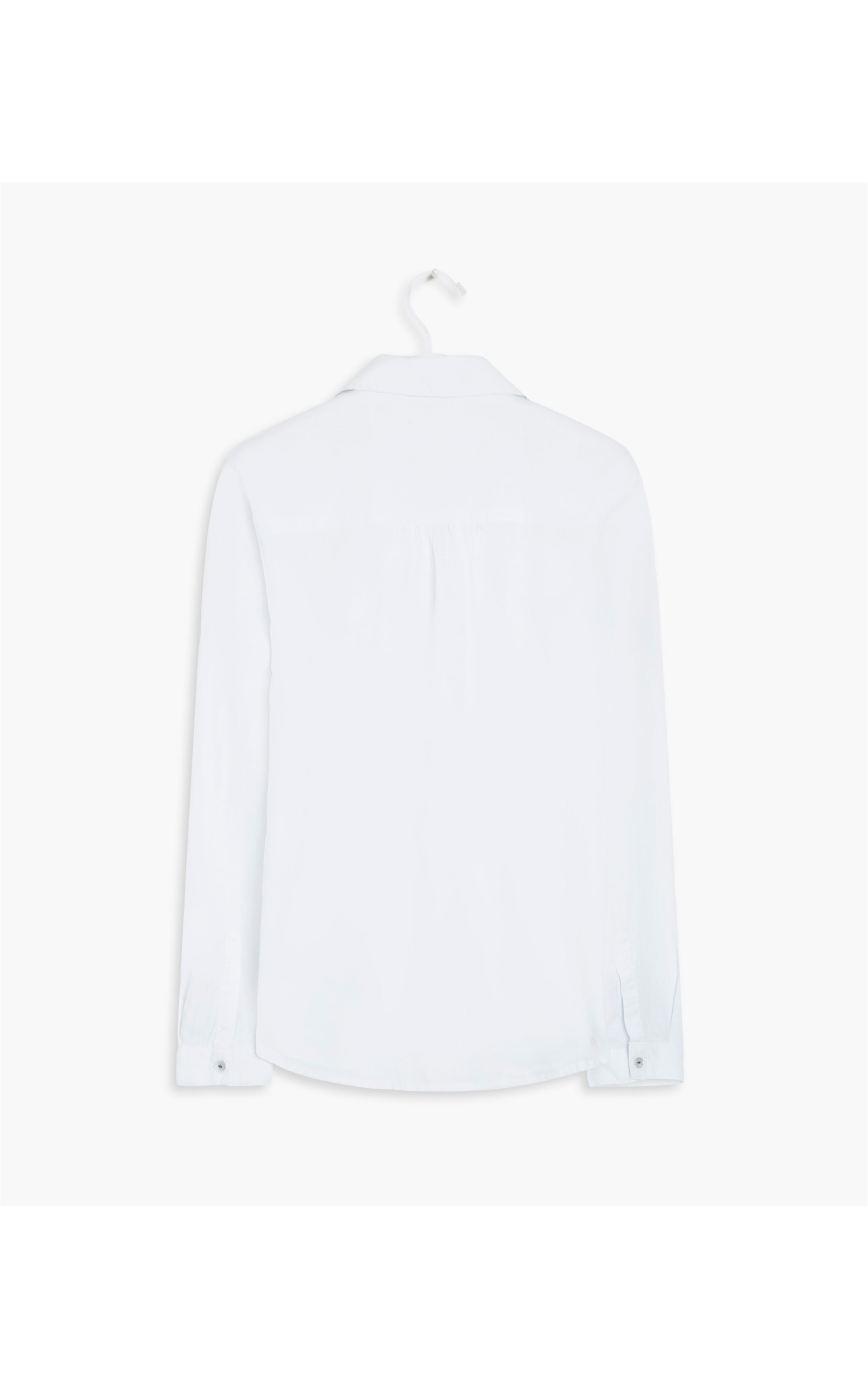 Camisa Linho  Orla Gd Ml Branco