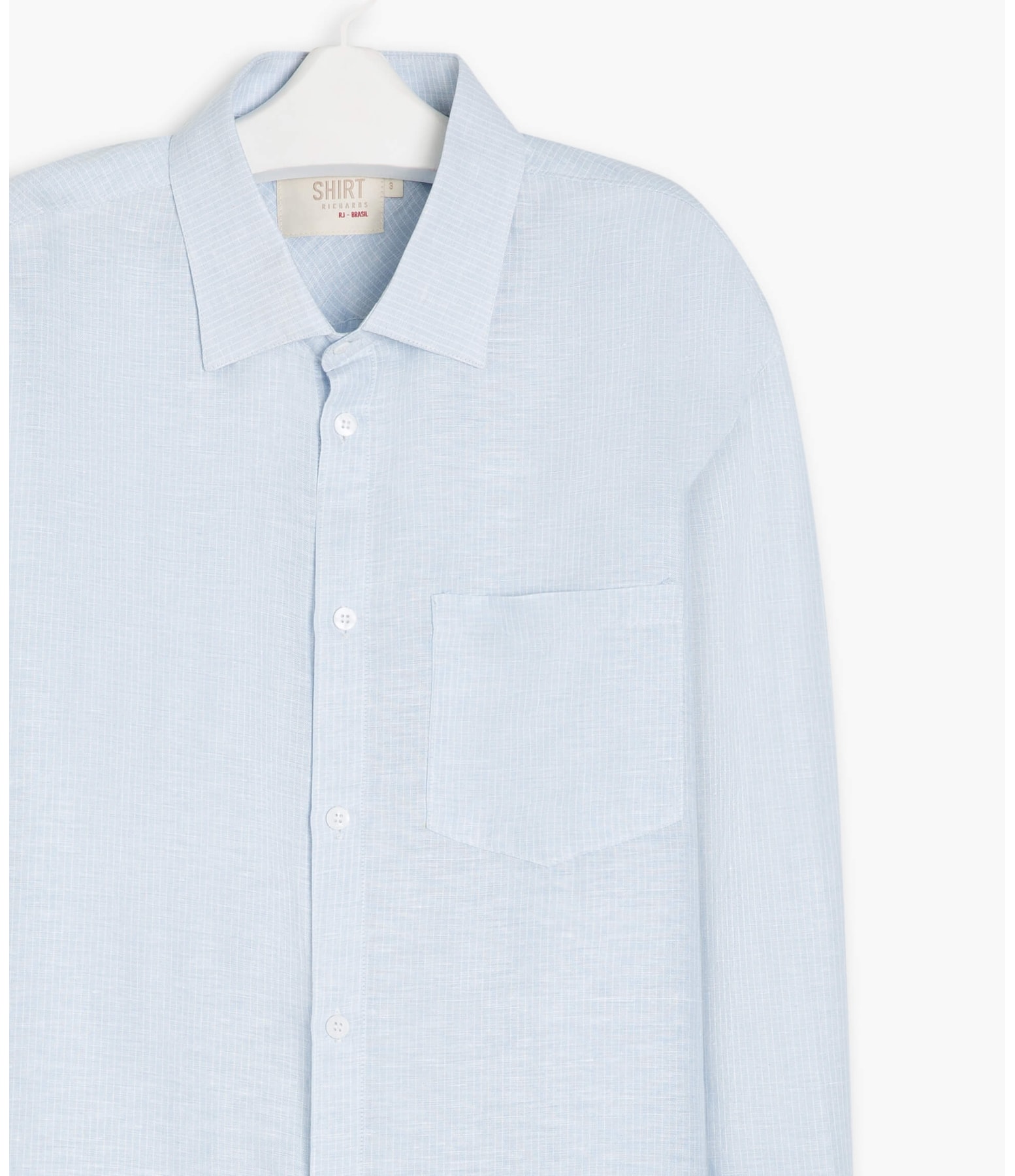 Camisa Linho  Orlando Azul Claro