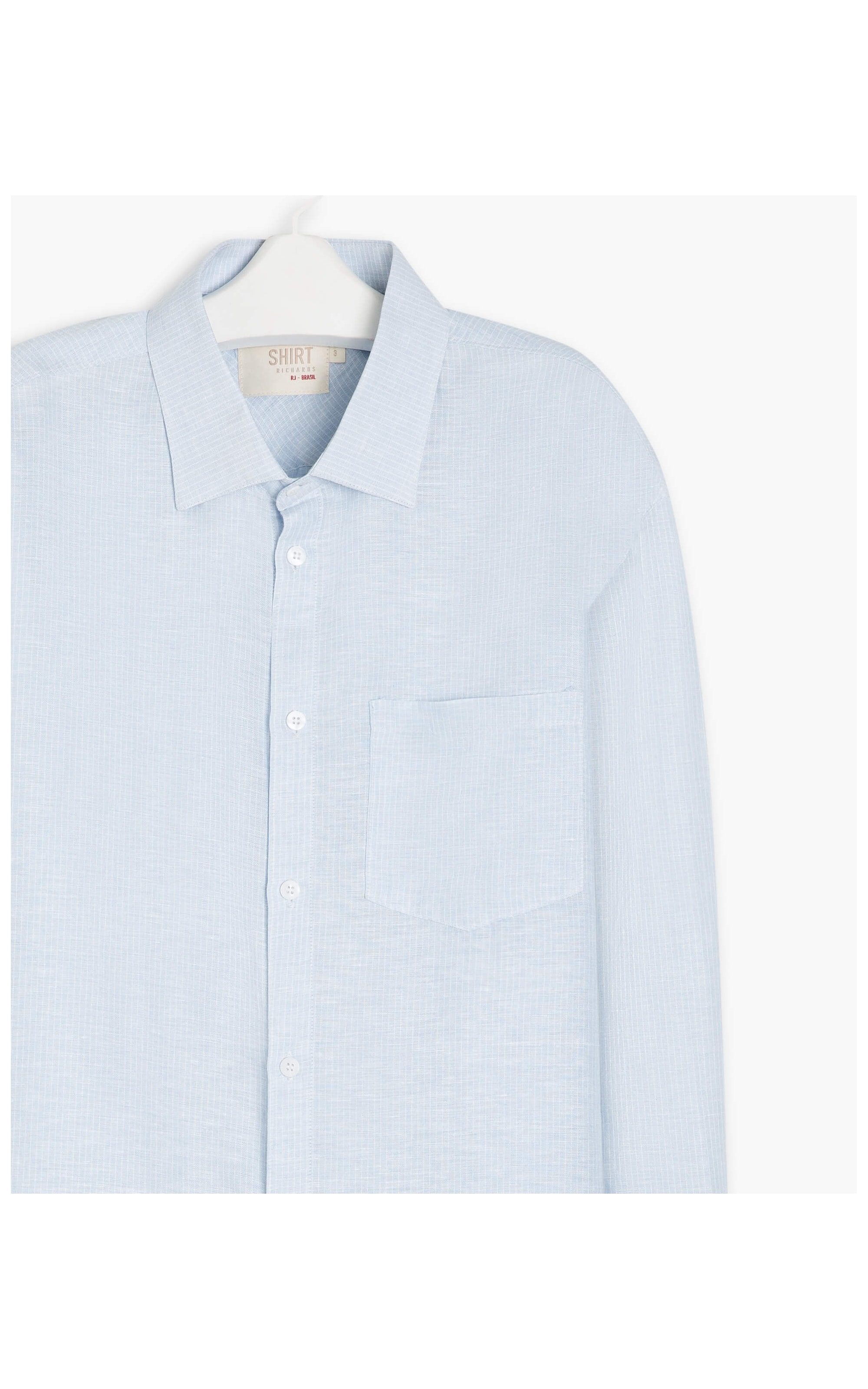 Camisa Linho  Orlando Azul Claro