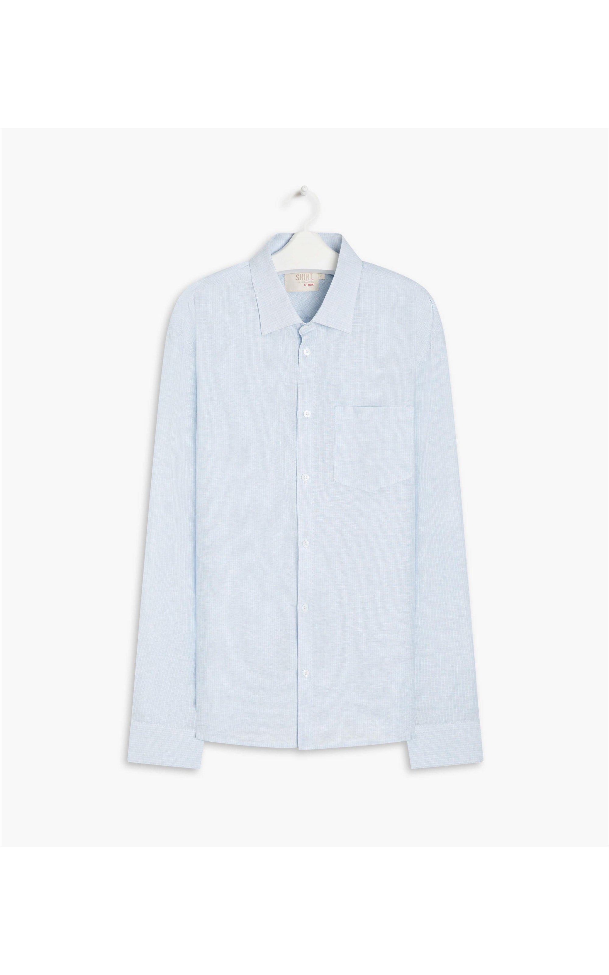 Camisa Linho  Orlando Azul Claro