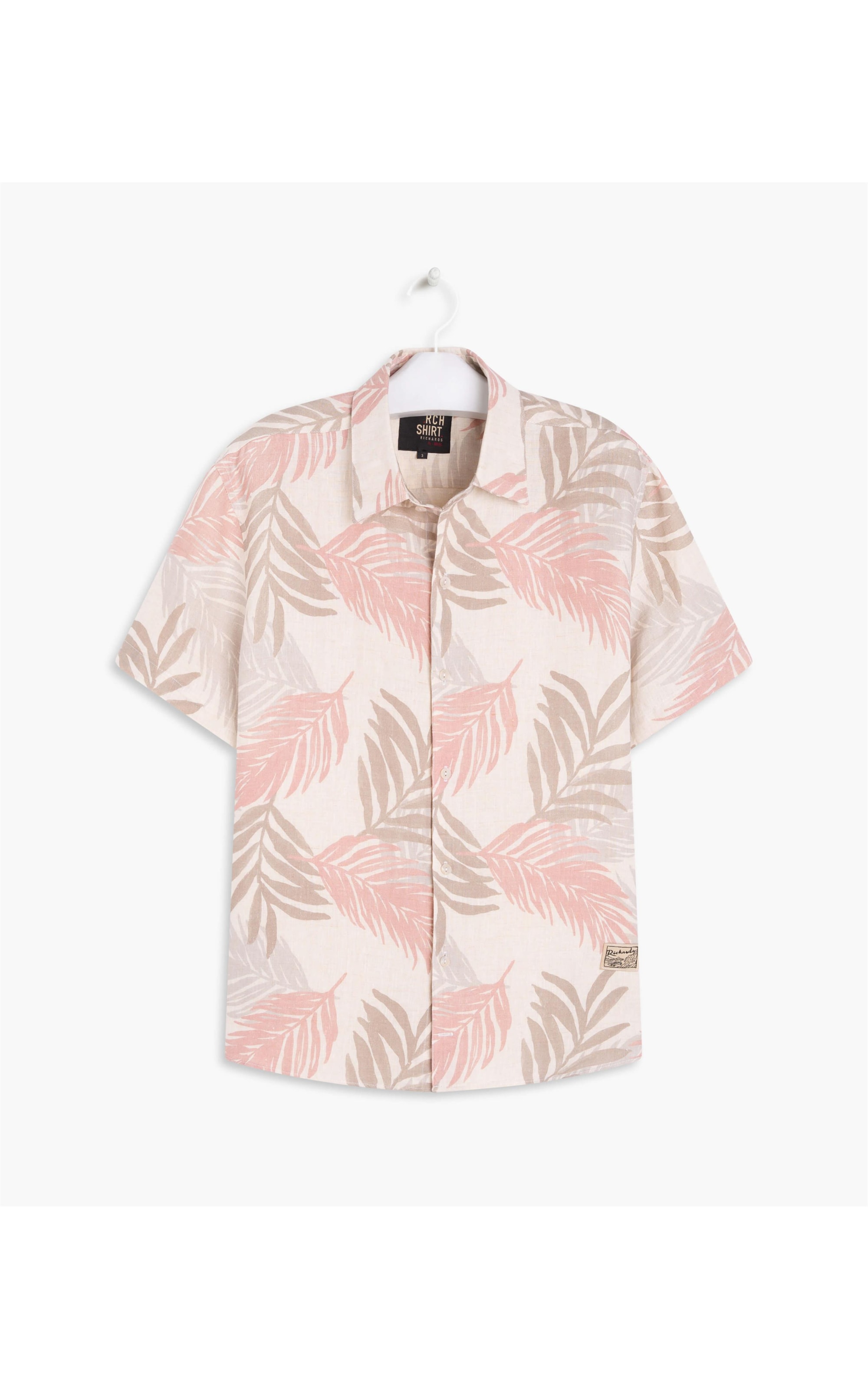 Camisa Linho  Palm Leaves Estampas Mc Rosê