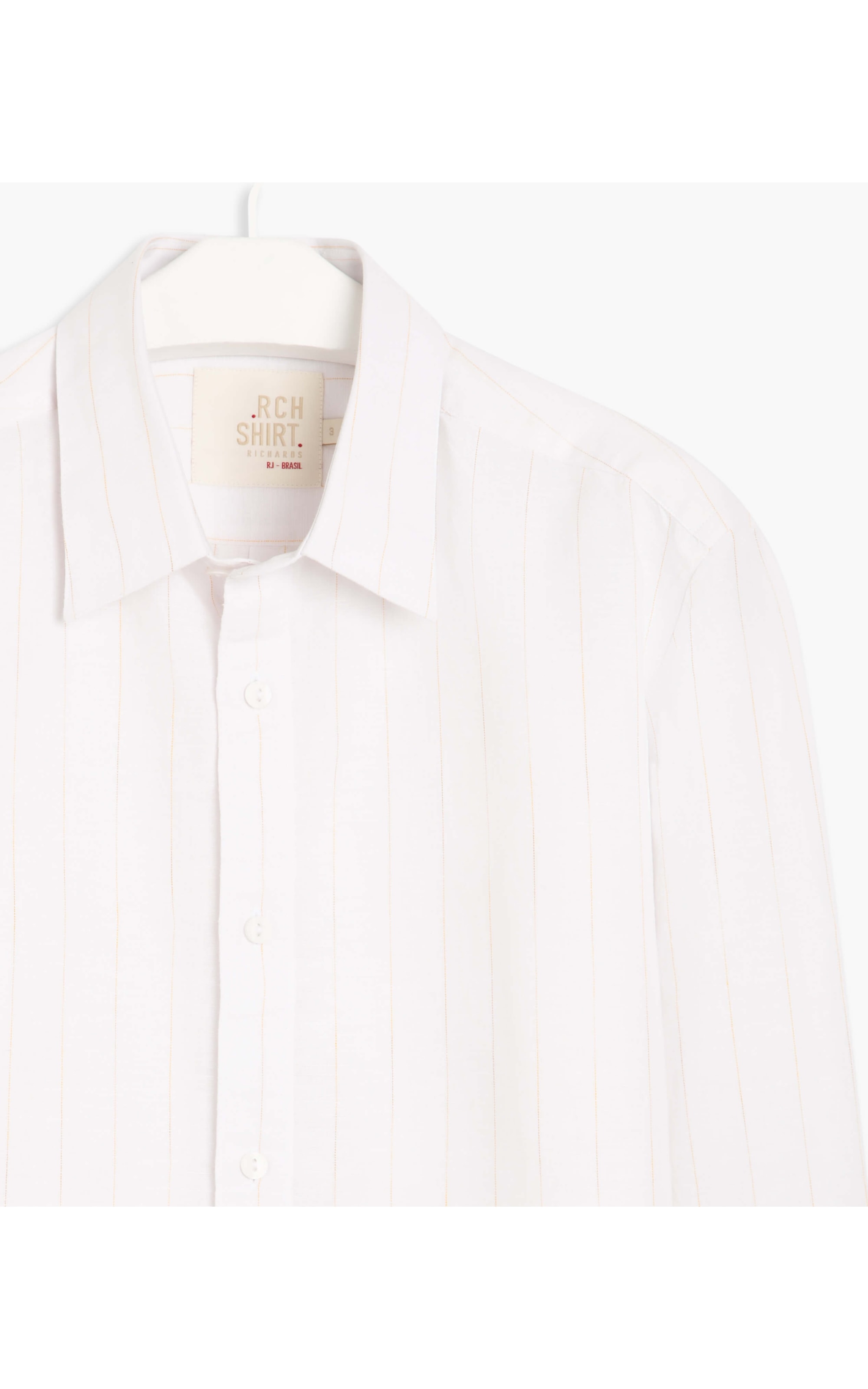 Camisa Linho  Paul Listrada Ml Amarelo