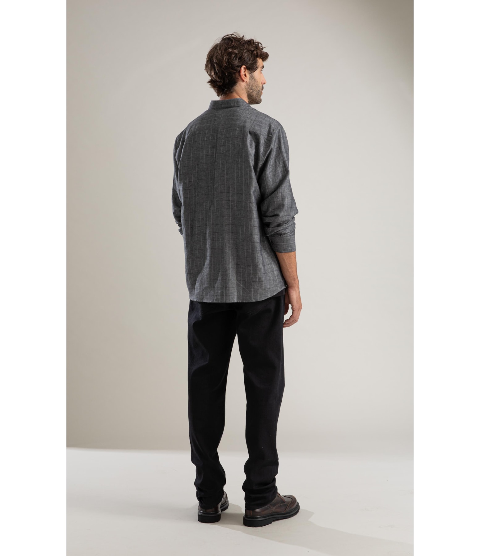 Camisa Linho  Paulo Ml Grafite