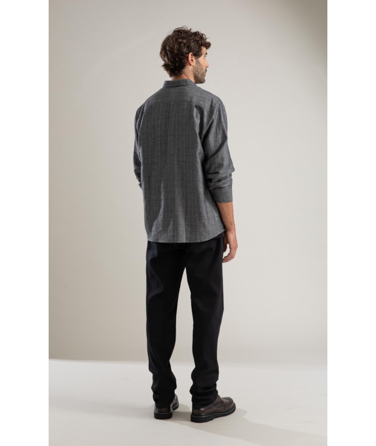 Camisa Linho  Paulo Ml Grafite