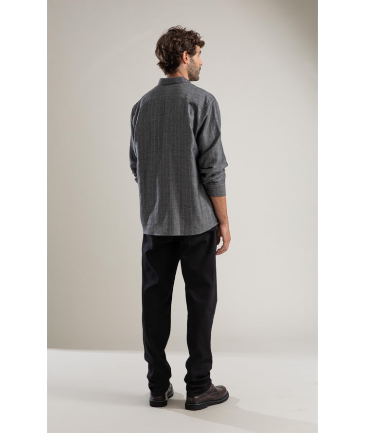 Camisa Linho  Paulo Ml Grafite
