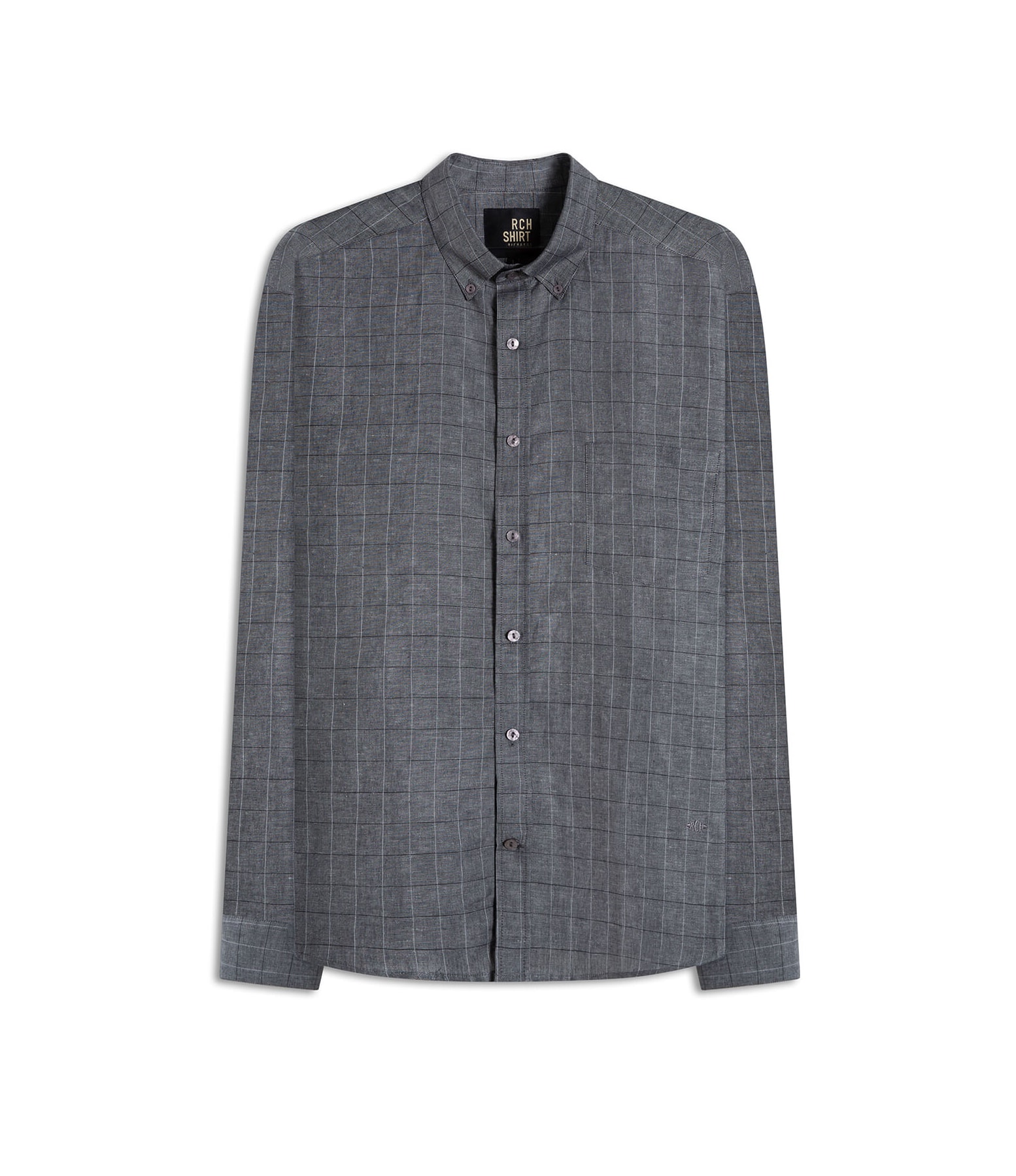 Camisa Linho  Paulo Ml Grafite