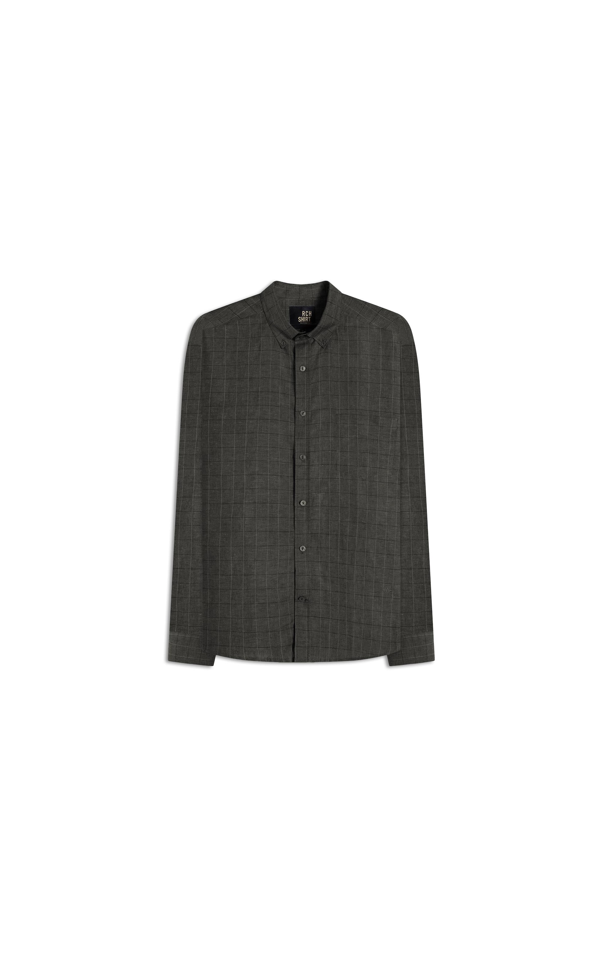 Camisa Linho  Paulo Ml Tabaco