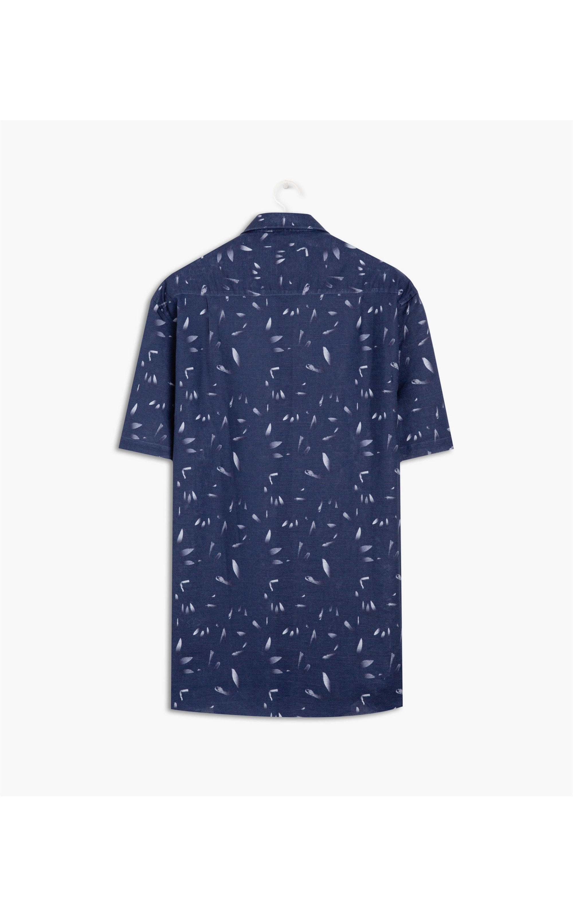 Camisa Linho  Petal Estampada Mc Marinho