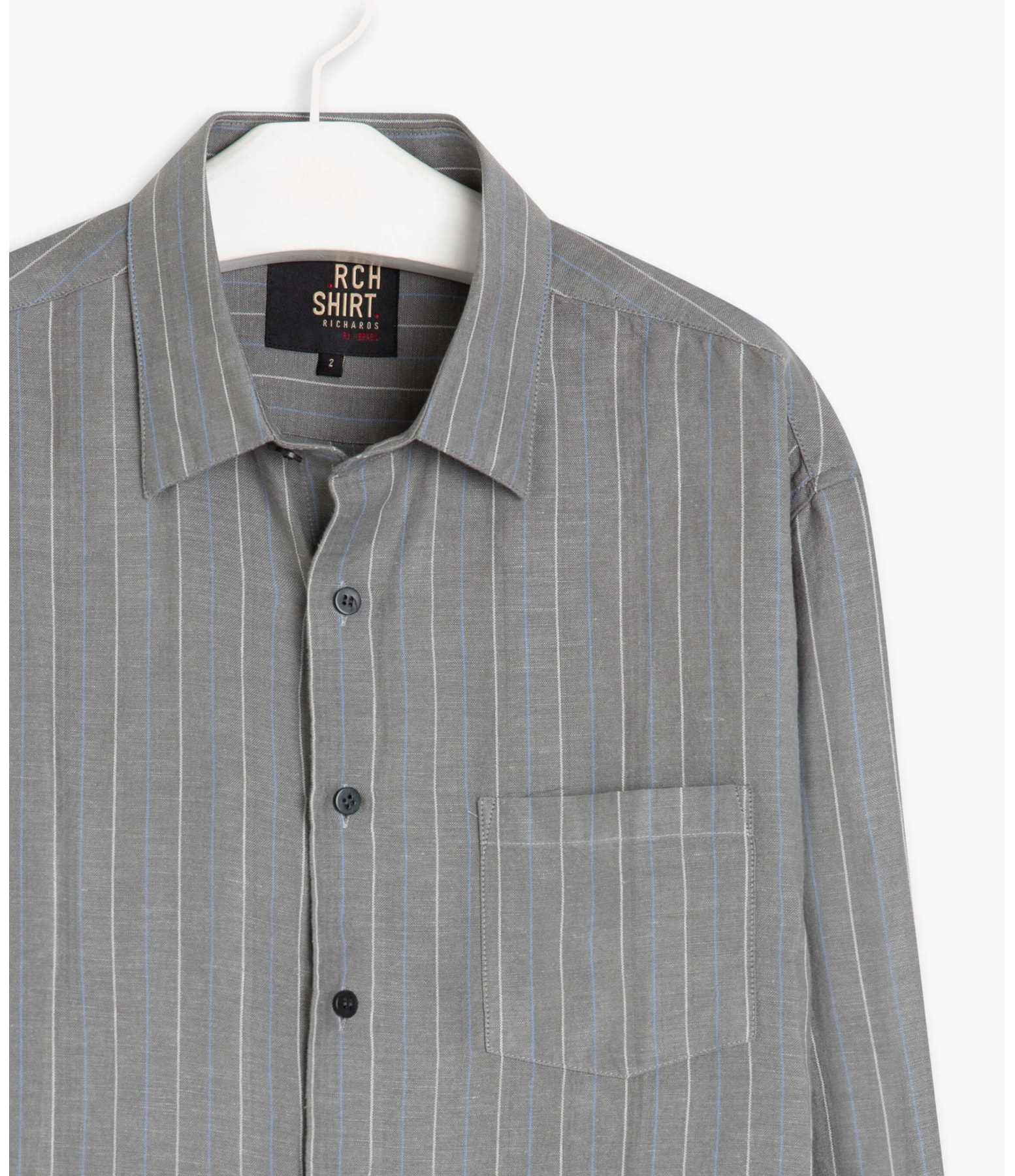 Camisa Linho  Peterson Grafite
