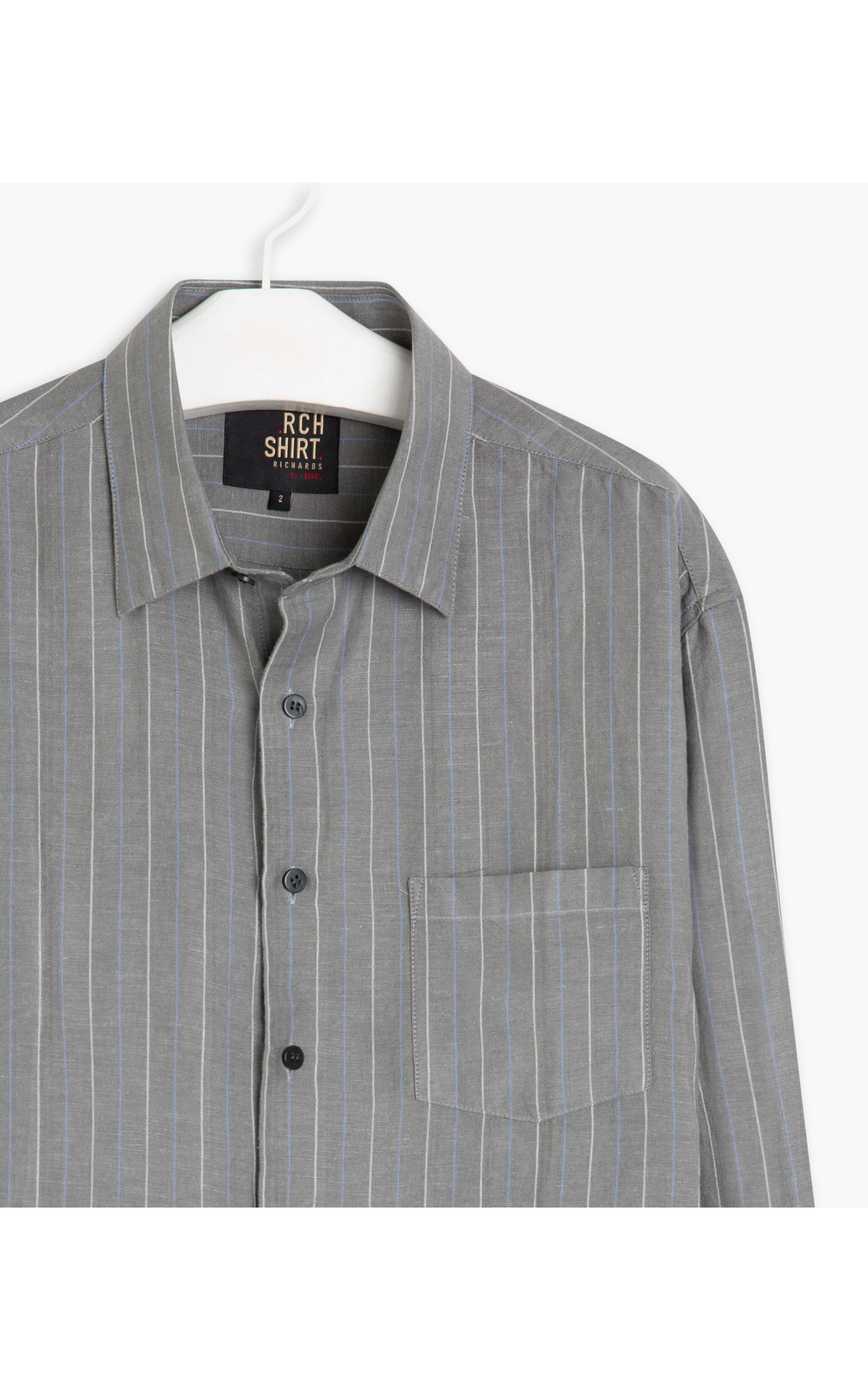 Camisa Linho  Peterson Grafite