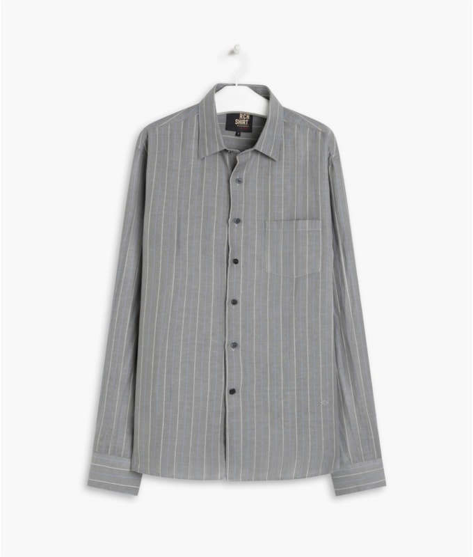 Camisa Linho  Peterson Grafite