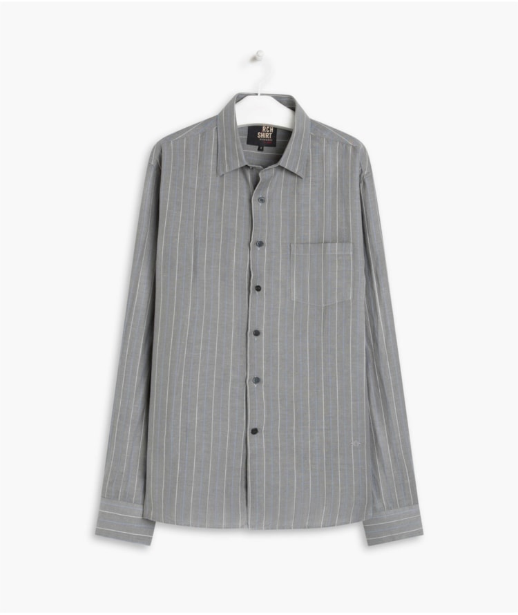 Camisa Linho  Peterson Grafite