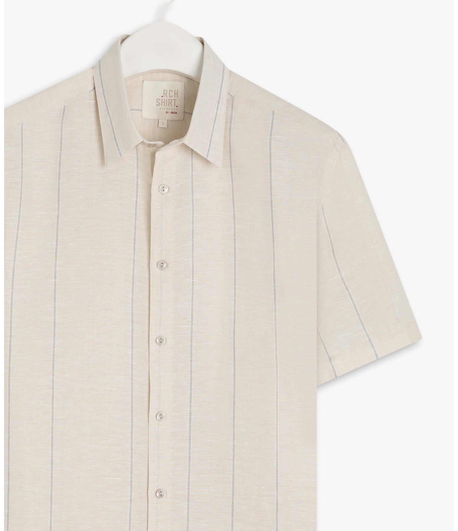 Camisa Linho  Piacenza Off White