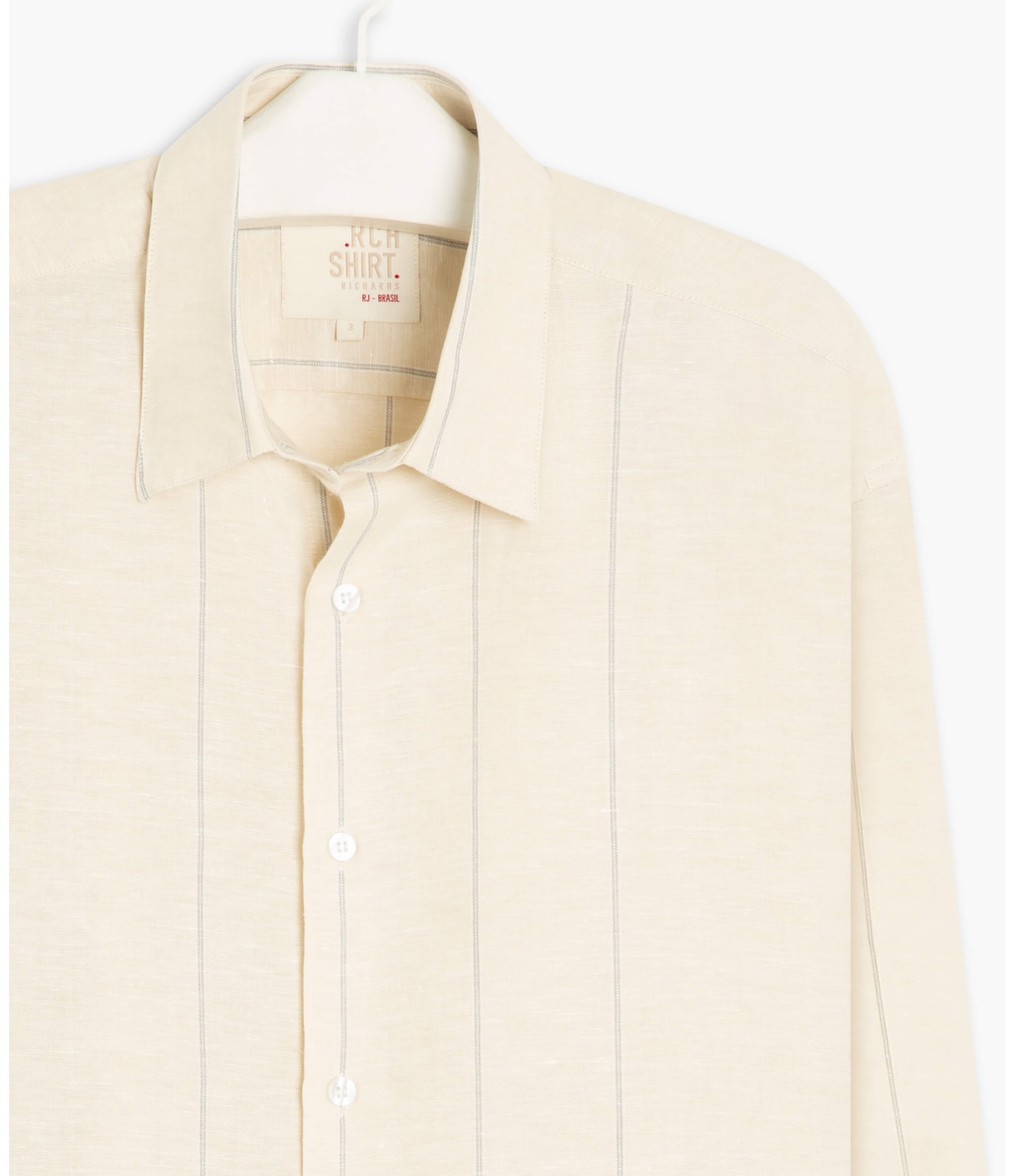 Camisa Linho  Piacenza Off White