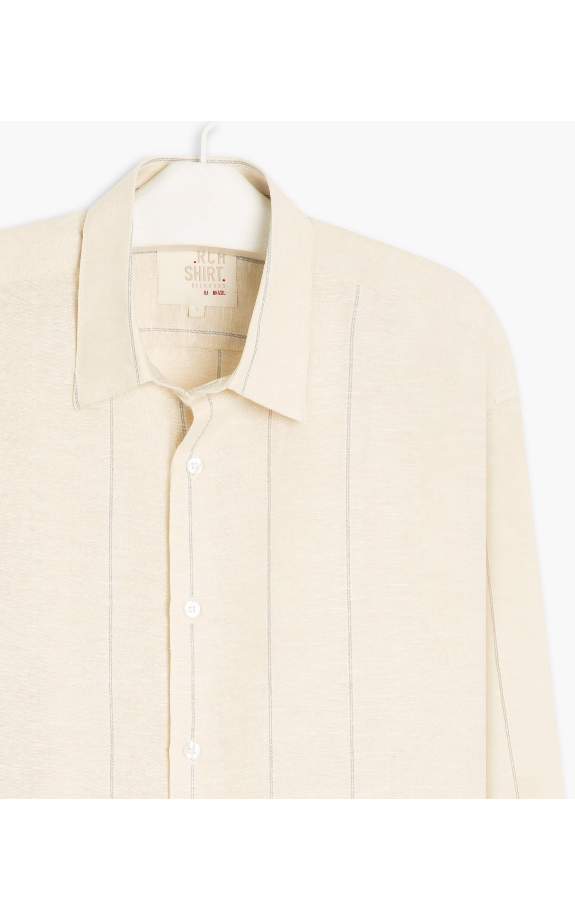 Camisa Linho  Piacenza Off White