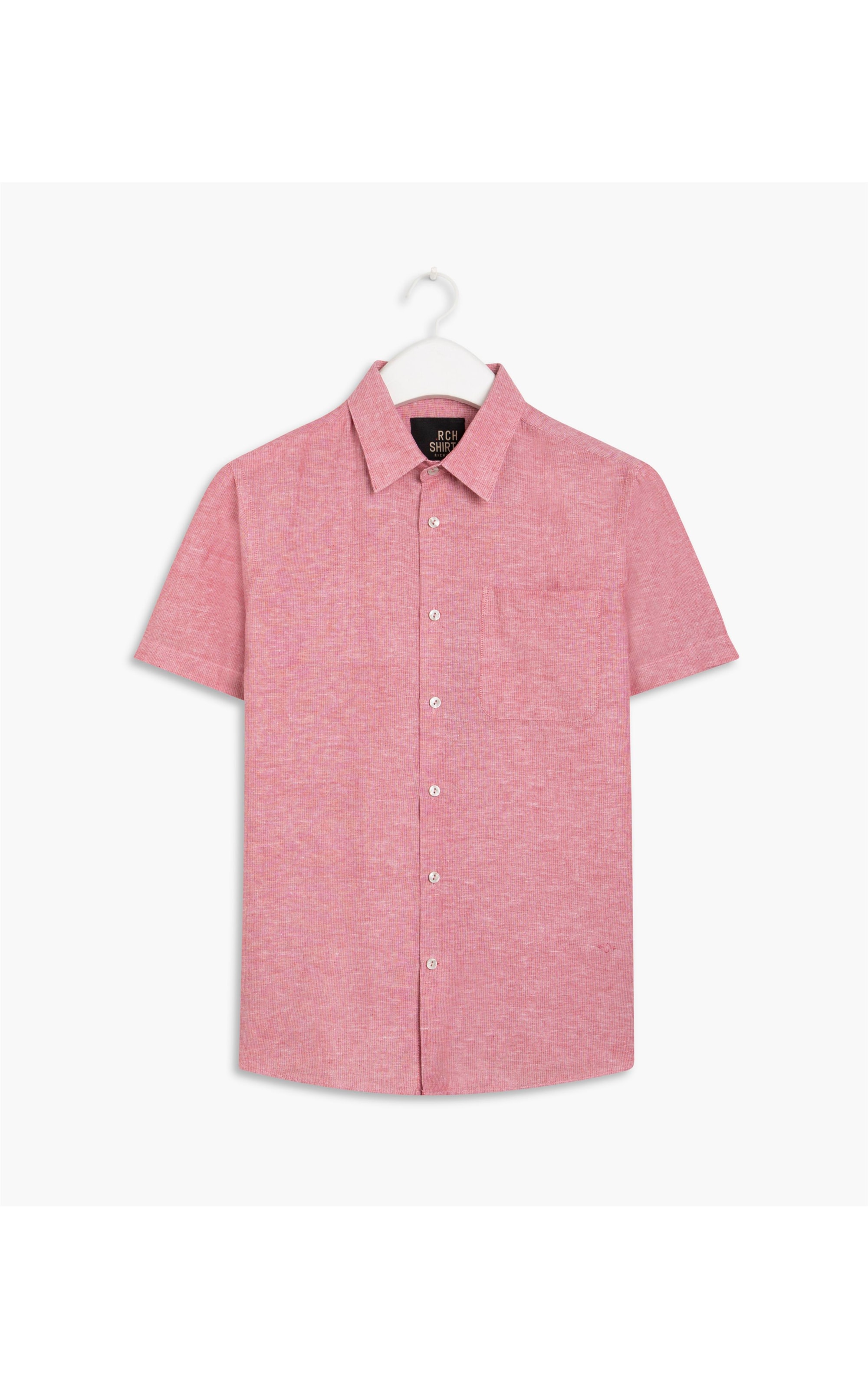 Camisa Linho  Pinhal Listrada Mc Vermelho