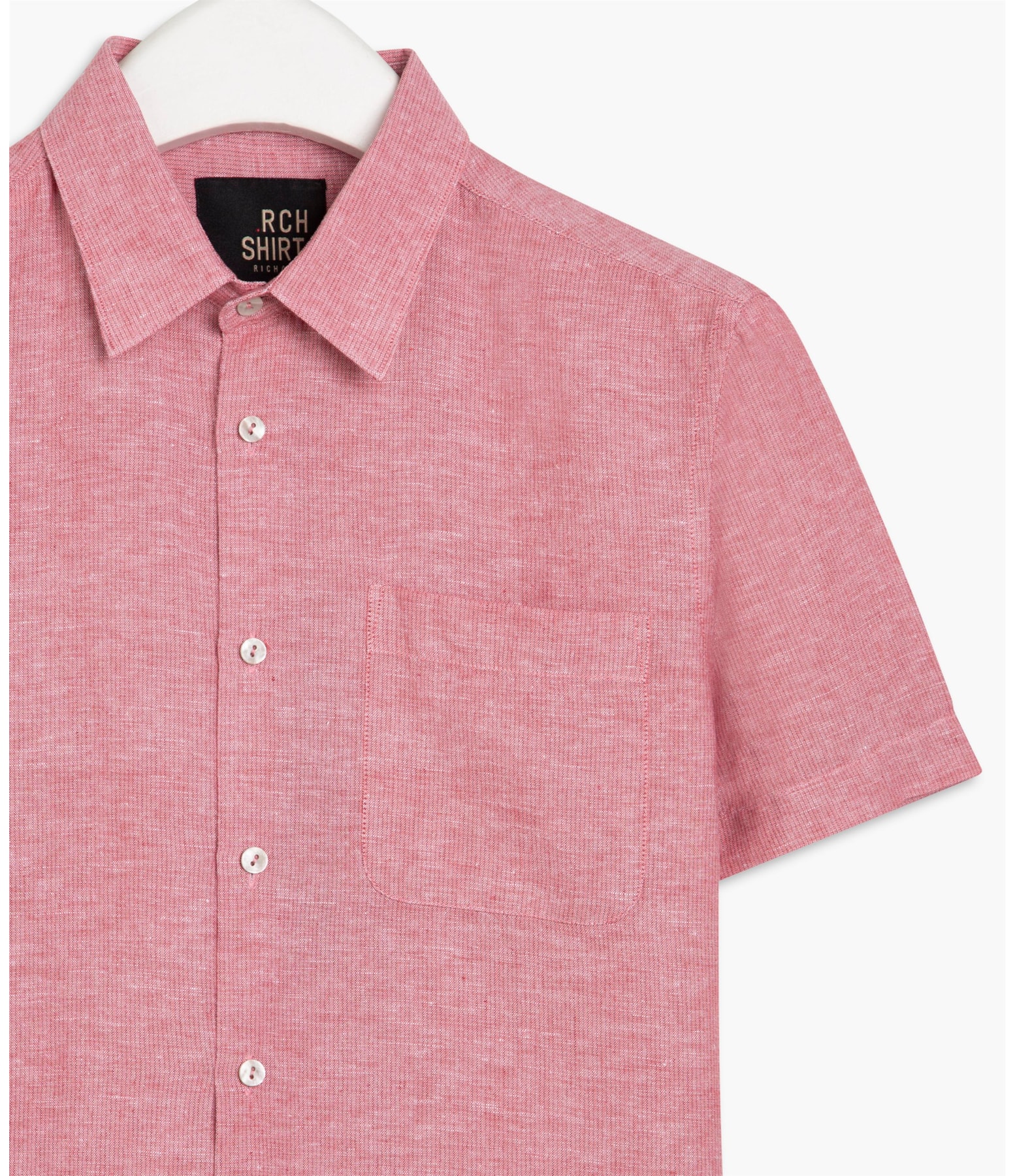Camisa Linho  Pinhal Listrada Mc Vermelho